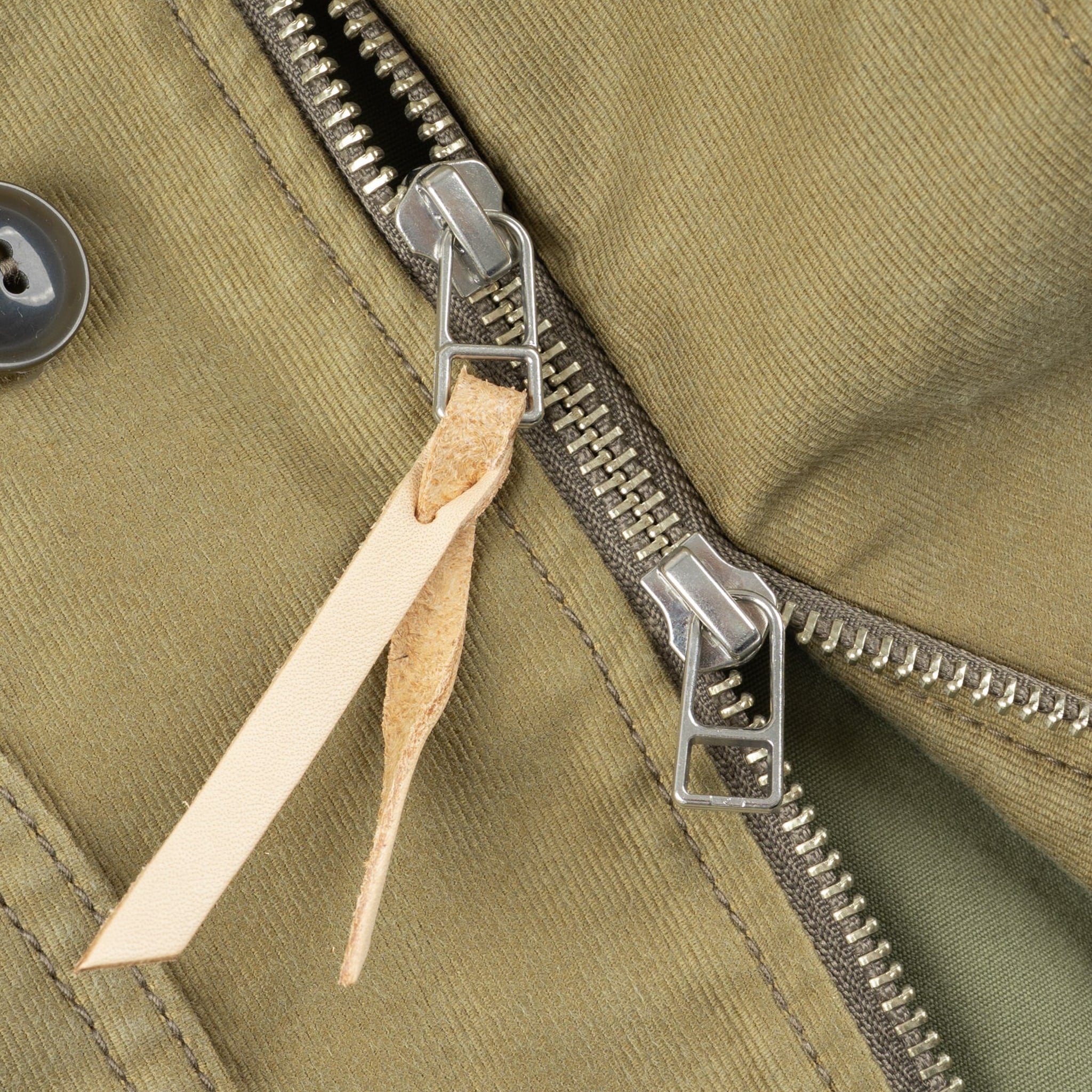 IHM-48-KHA 12oz Whipcord Lightweight N1 Deck Jacket - Khaki