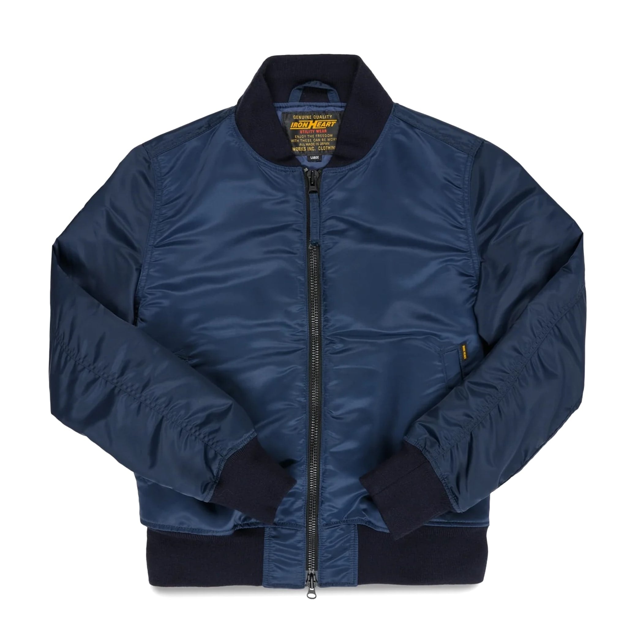 Iron Heart IHM-50-NAV 4.8oz Nylon Type L-2B Jacket Navy | BlackBlue