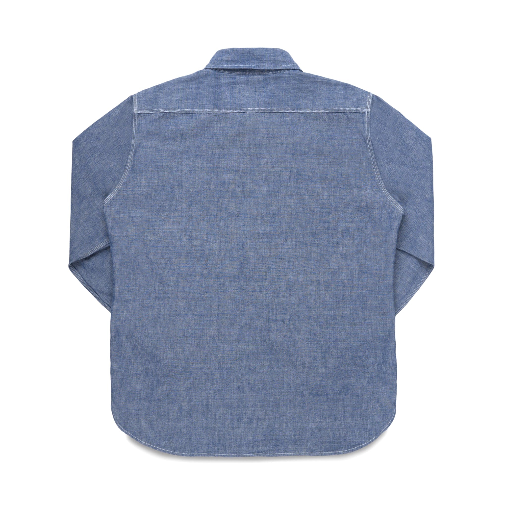 IHSH-21-BLU 10oz Selvedge Chambray Work Shirt - Blue
