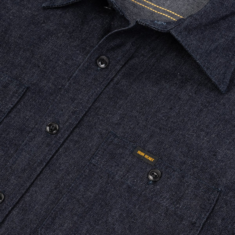 IHSH-351-IND - 10oz Selvedge Denim Work Shirt - Indigo