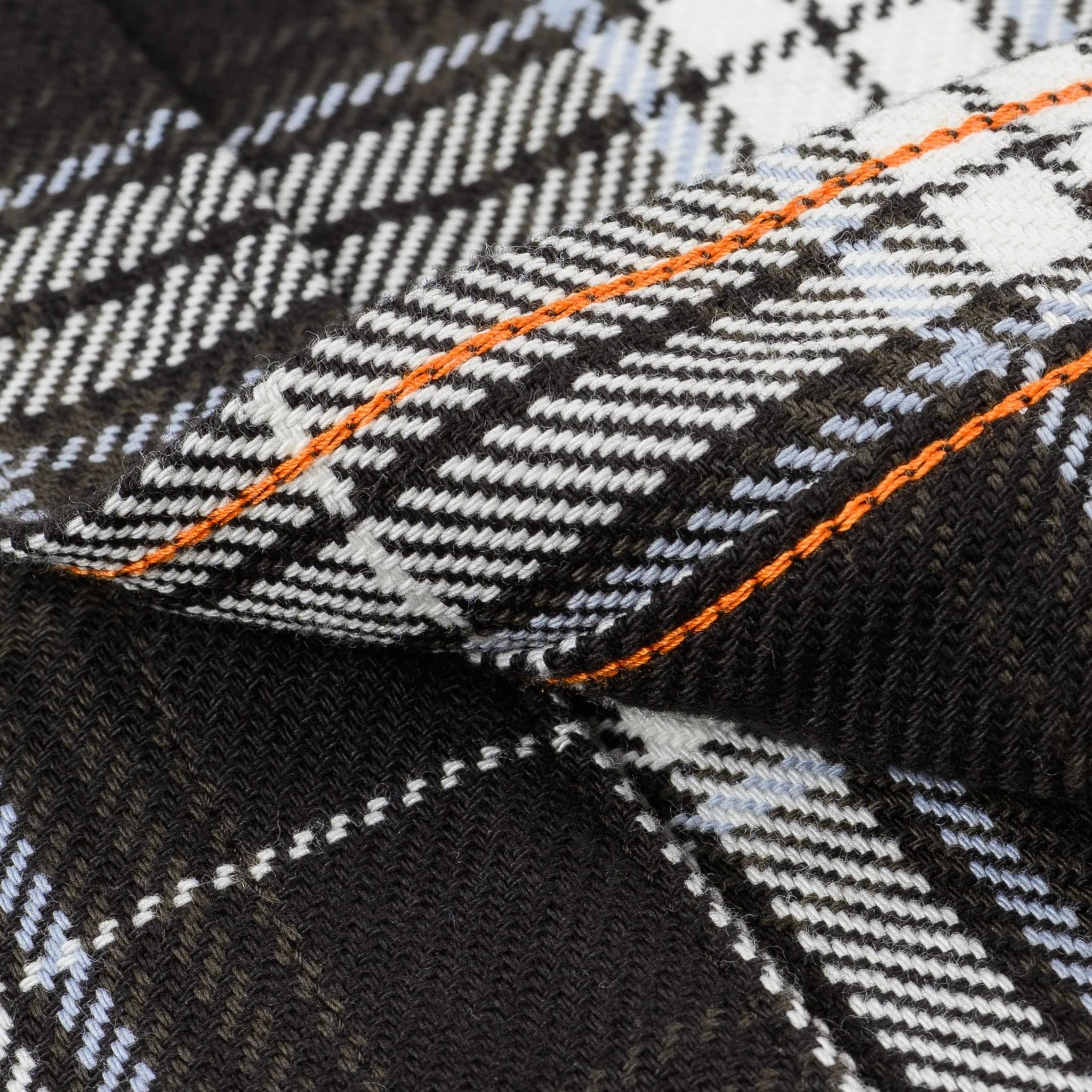 Iron Heart IHSH-441-BLK 9oz Selvedge Flannel Check Work Shirt