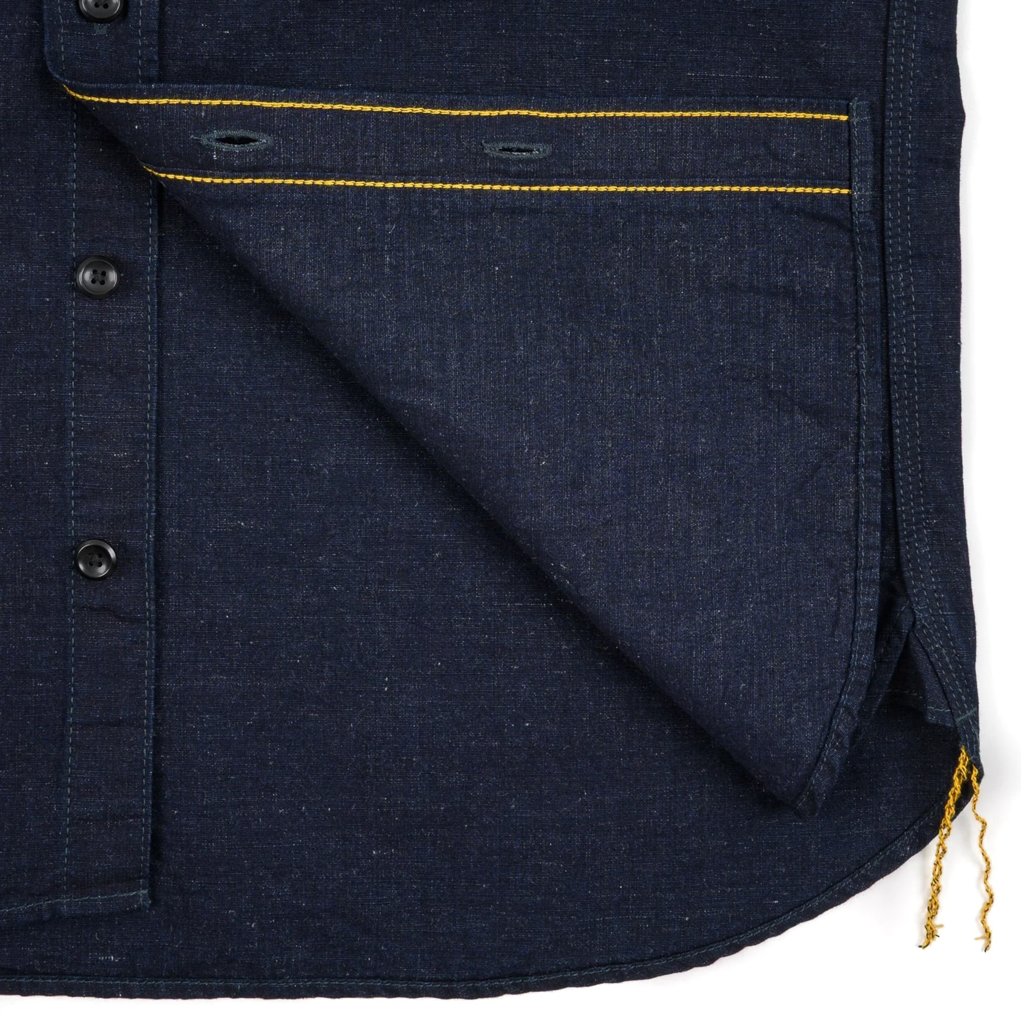 Iron Heart IHSH-443-IND 7oz Cotton Linen Chambray Work Shirt