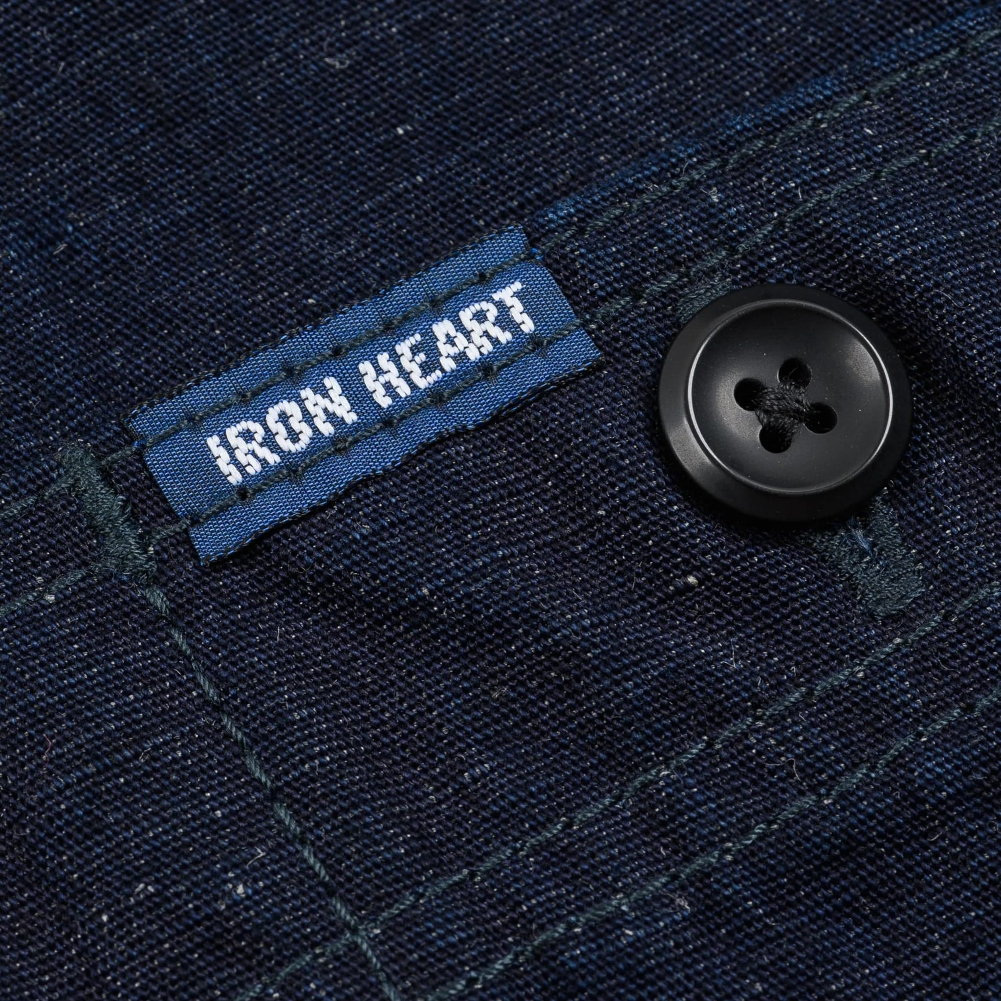 Iron Heart IHSH-443-IND 7oz Cotton Linen Chambray Work Shirt