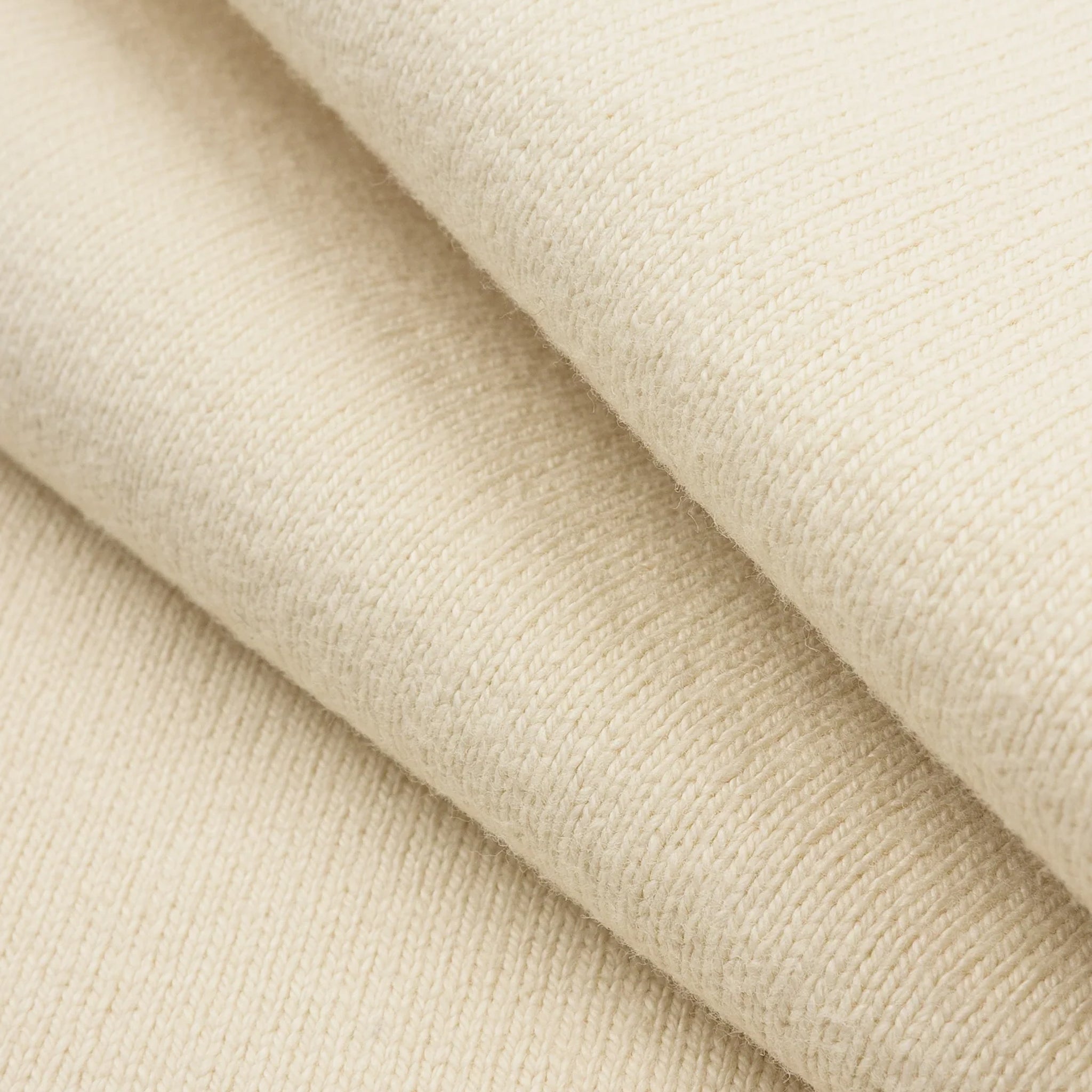 IHT-1600-CRM 11oz Cotton Knit Crew Neck T-Shirt - Cream
