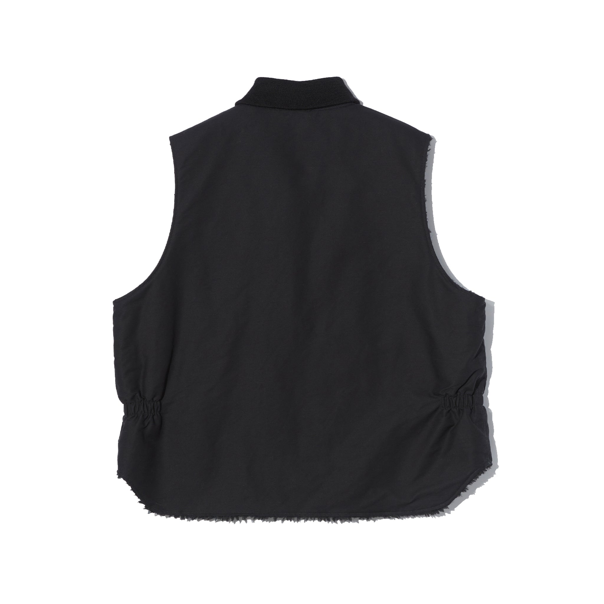 LL Vest - Black Cotton Double Cloth