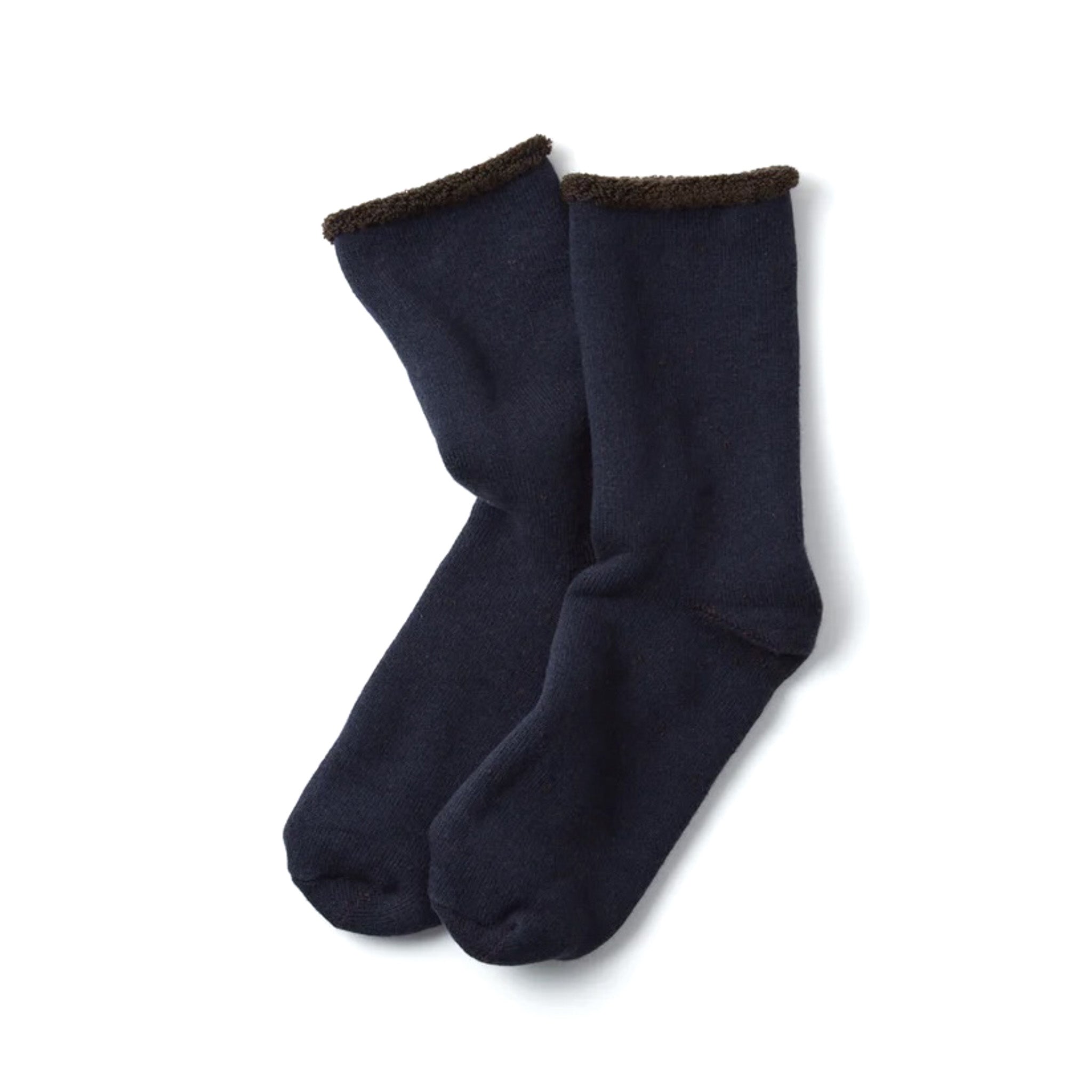 R1434 Double Face Cozy - Navy/Brown