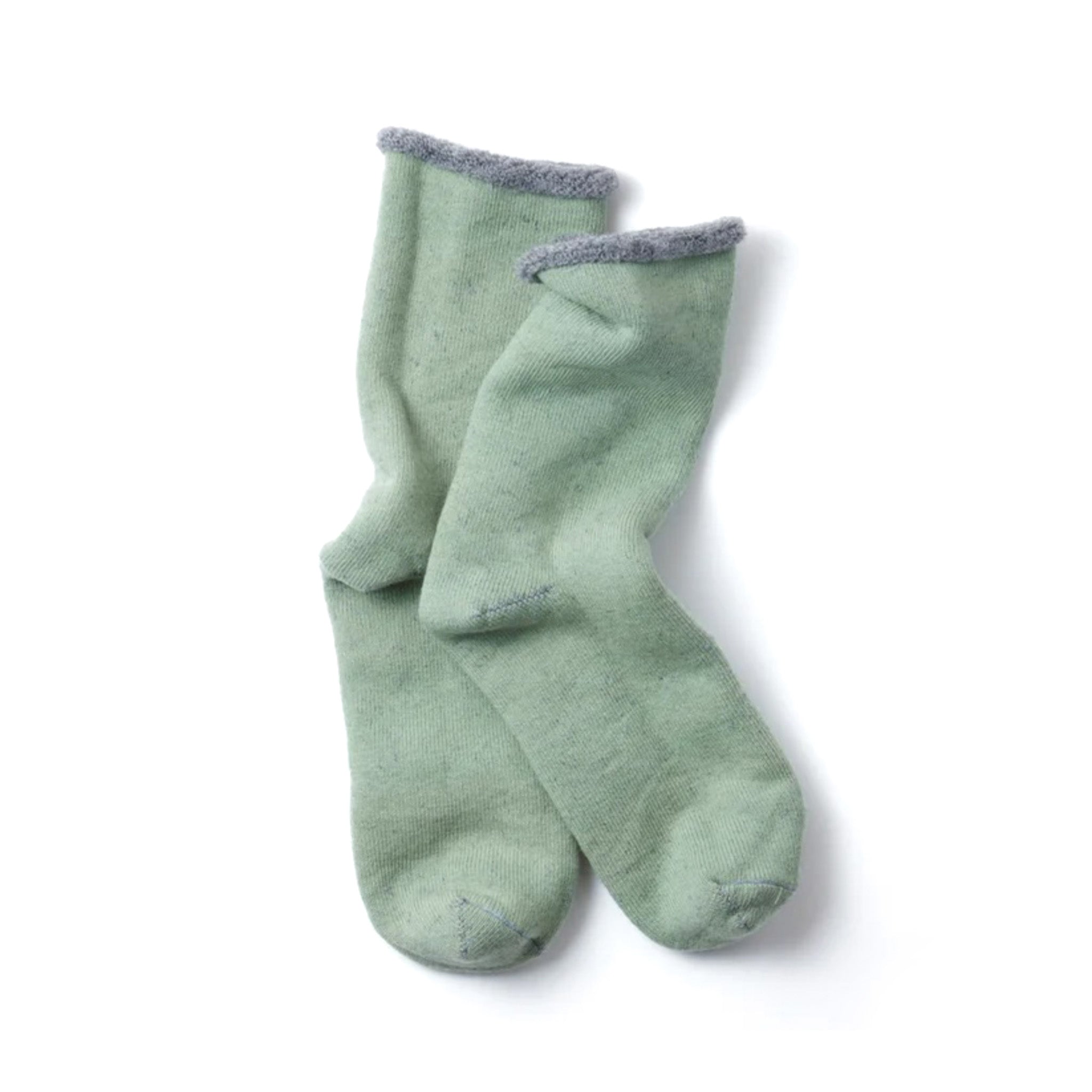 R1434 Double Face Cozy - L. Green/Grey