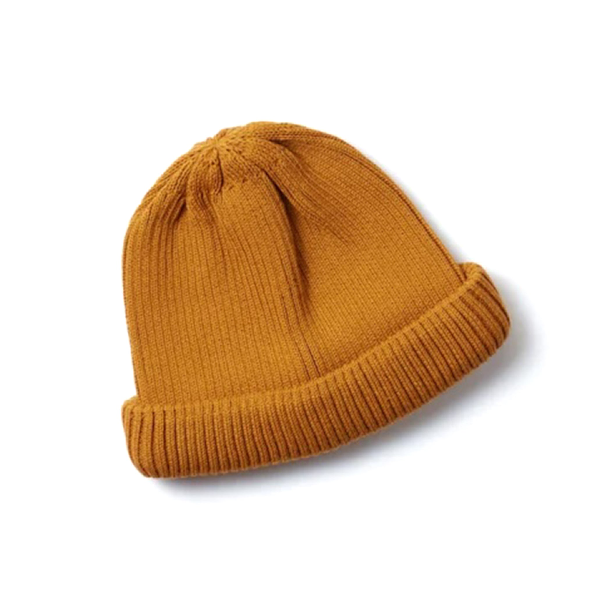 R5021 Cotton Roll Up Beanie - D. Yellow