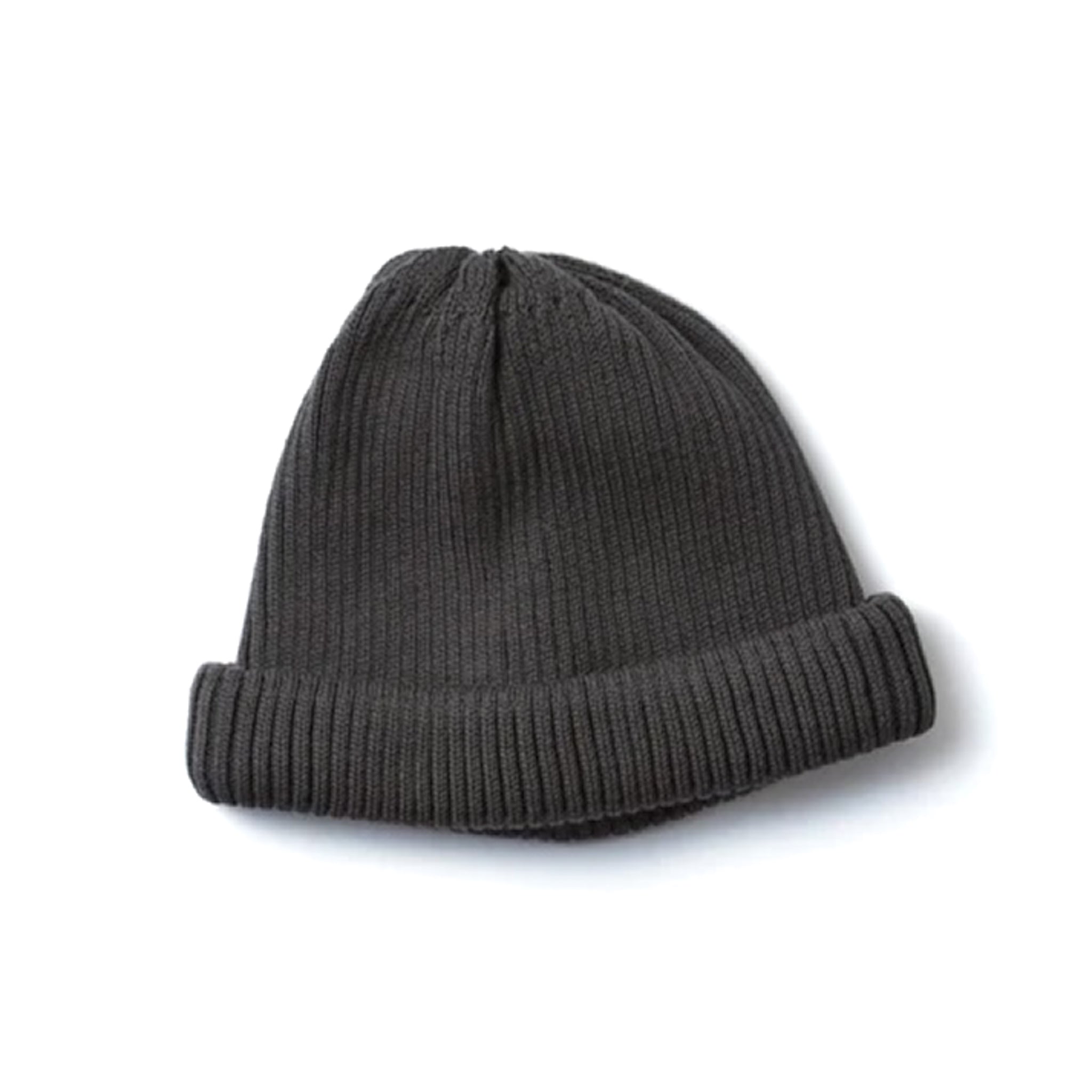 R5021 Cotton Roll Up Beanie - D. Grey