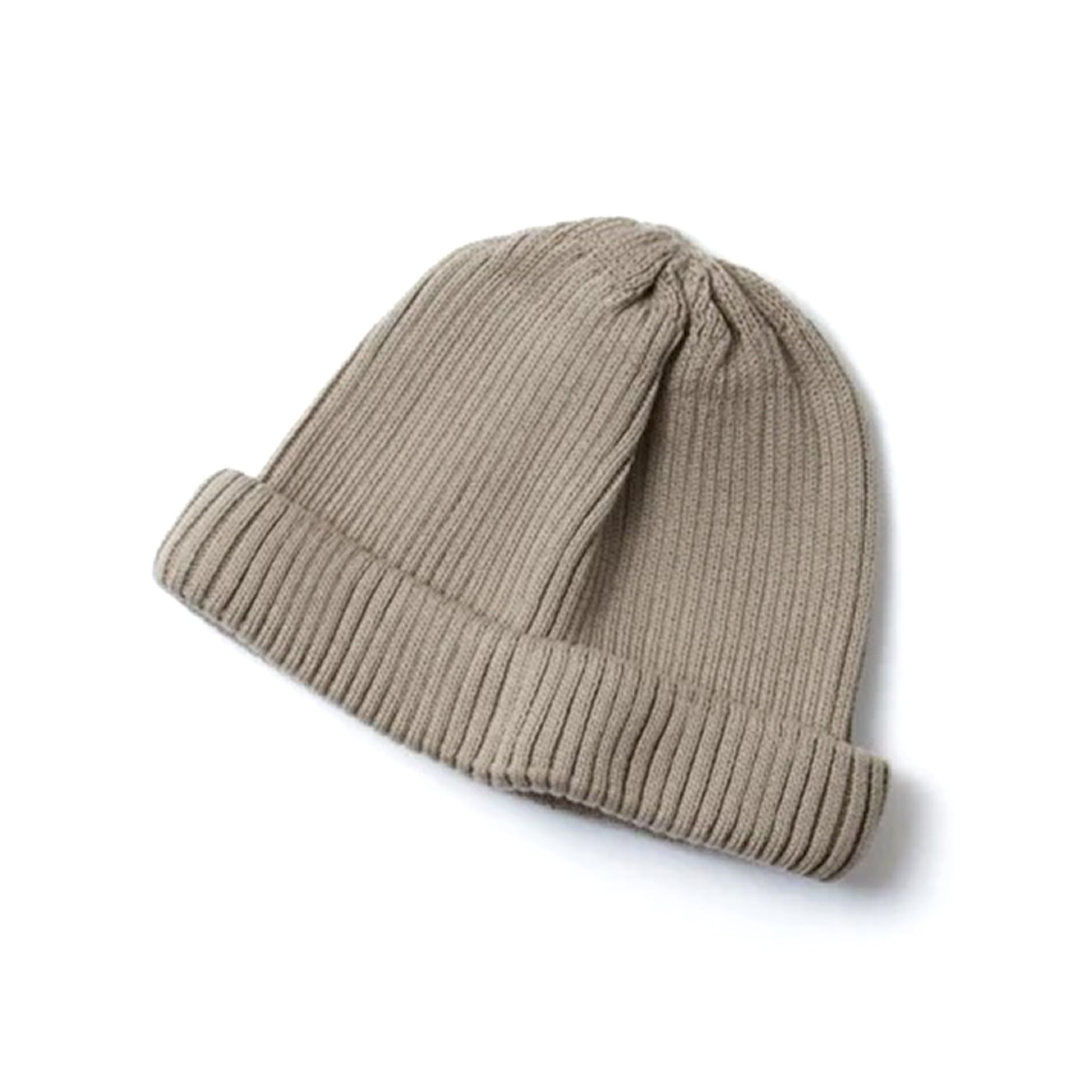 R5021 Cotton Roll Up Beanie - Greige