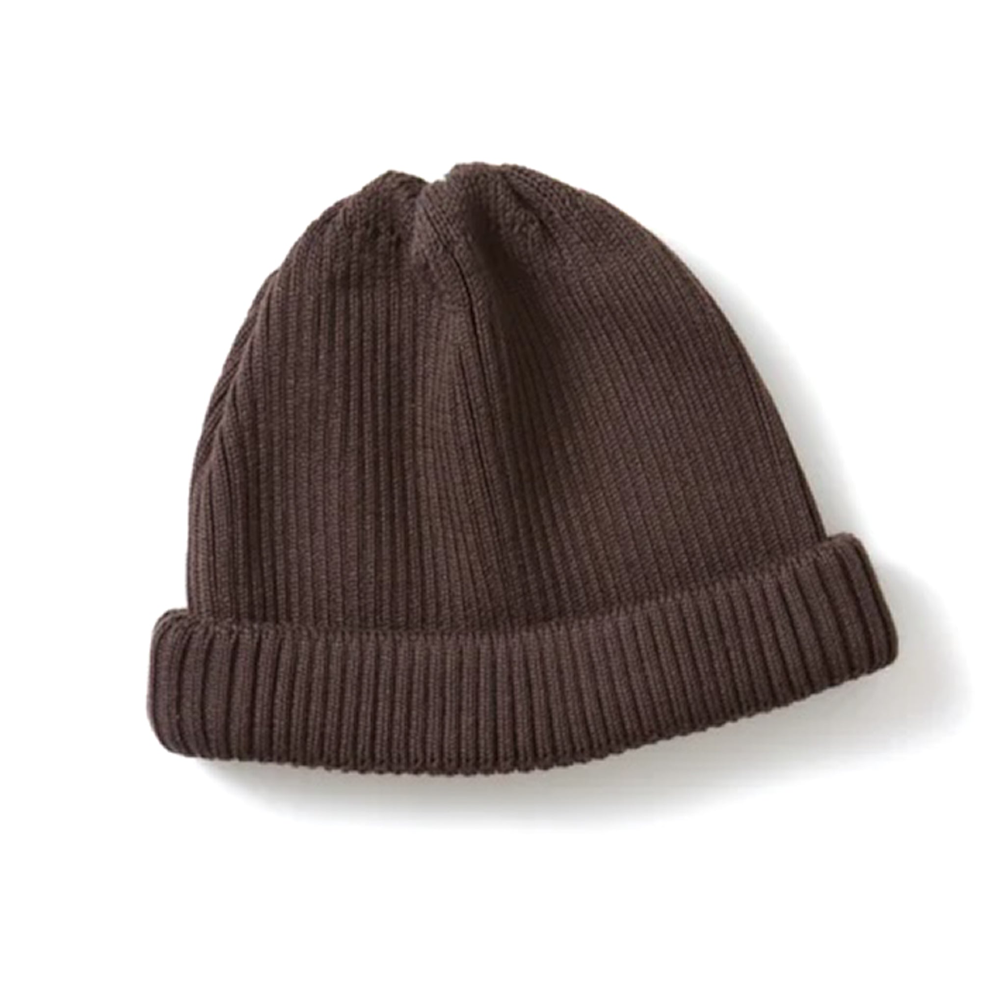 R5021 Cotton Roll Up Beanie - D. Brown