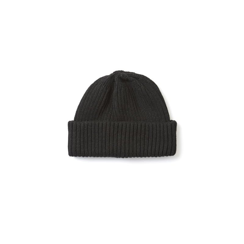 Recycle Wool/Polyester Beanie - Black