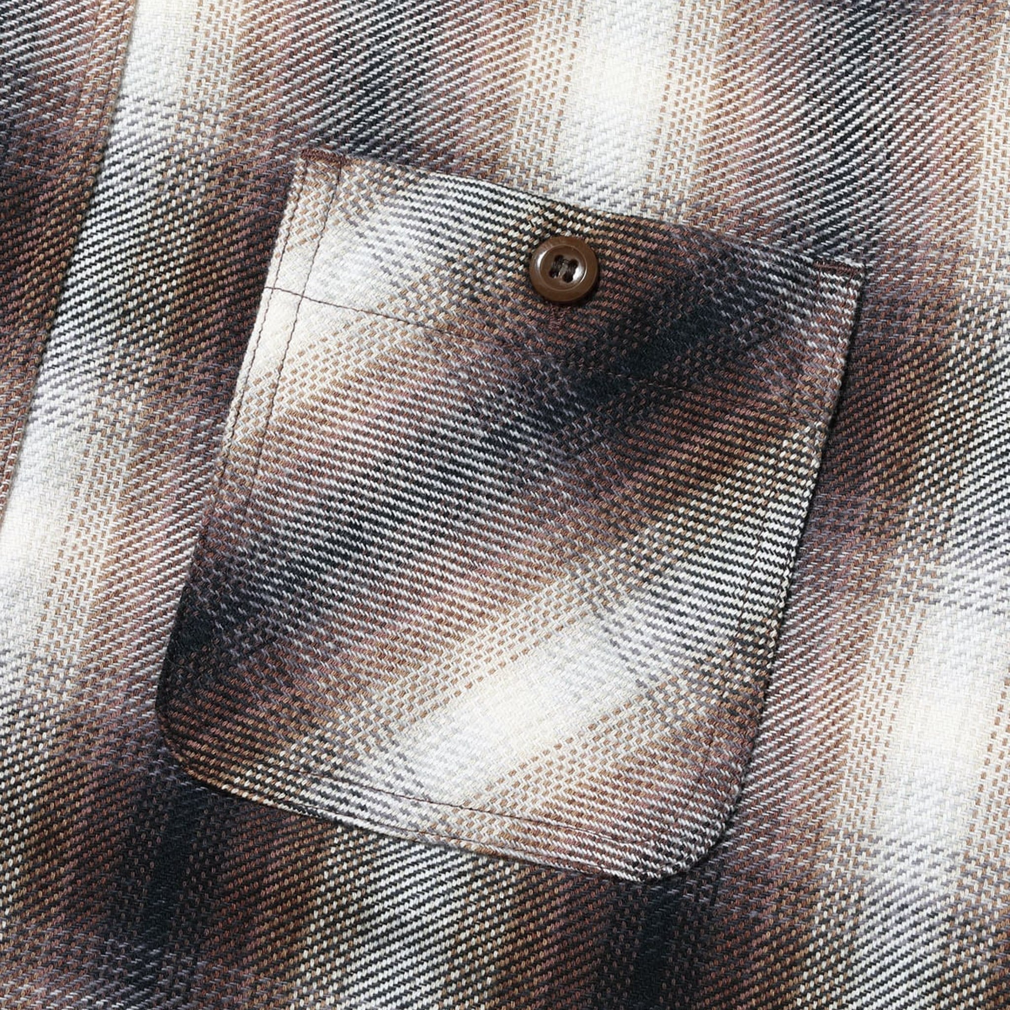 SC29561 Twill Check Work Shirt - Brown