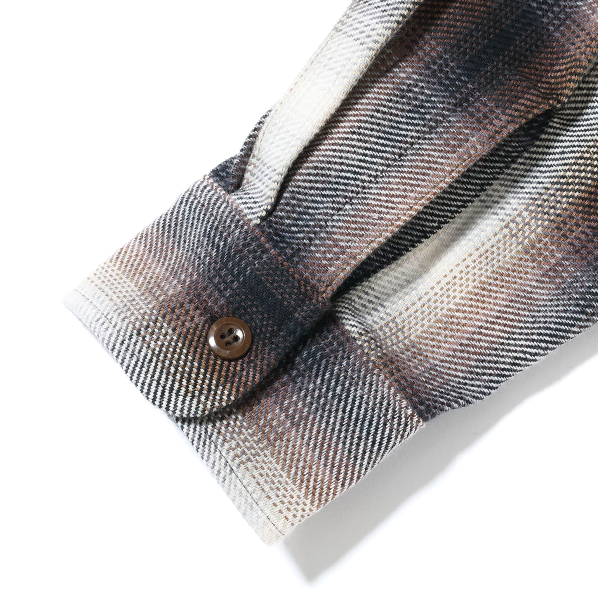 SC29561 Twill Check Work Shirt - Brown