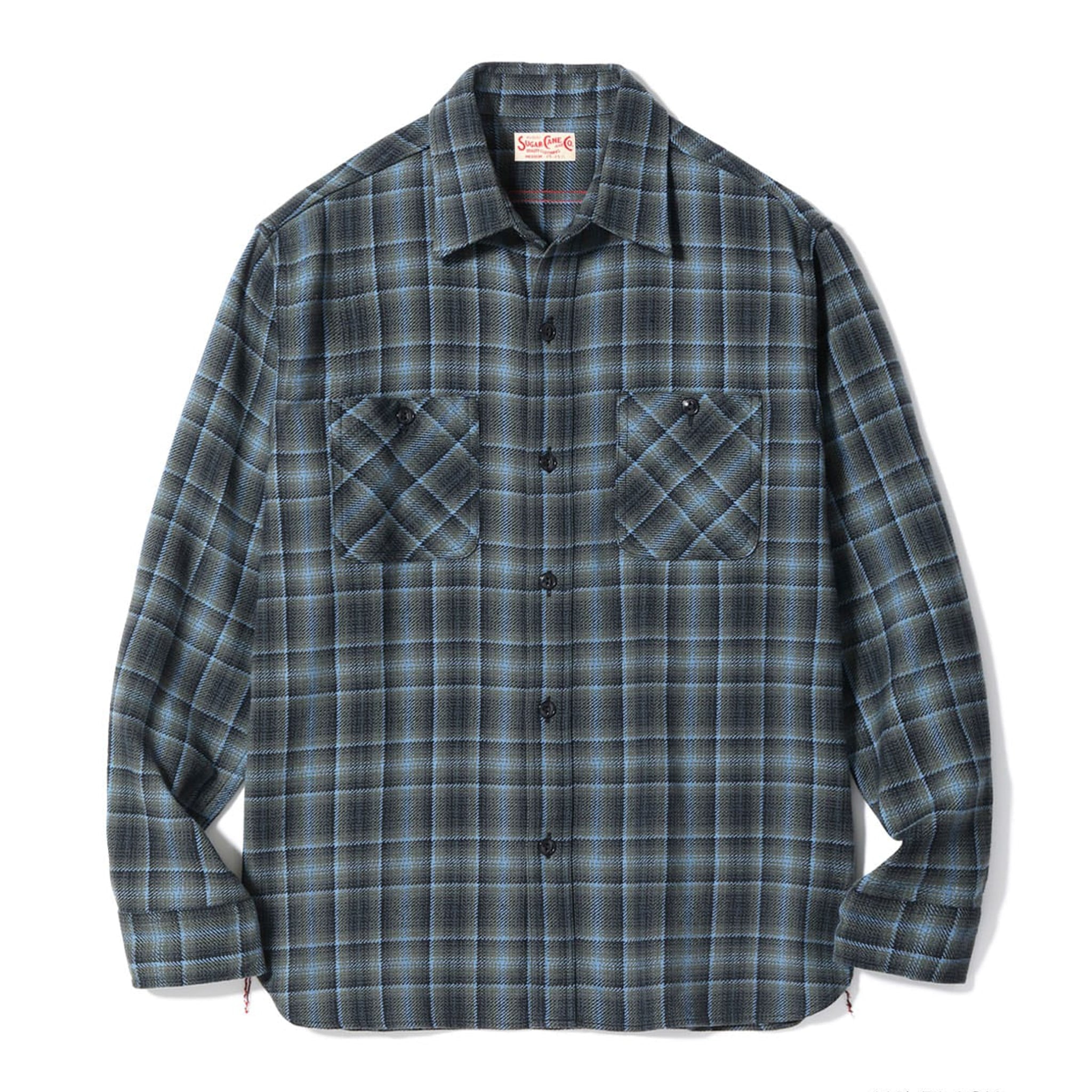 SC29563 Twill Check Work Shirt - Black