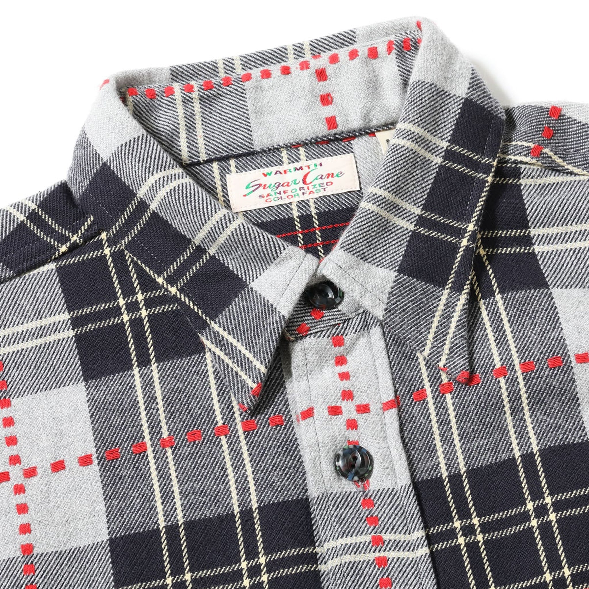 SC29583 Fiction Romance Dobby Check Work Shirt - Grey