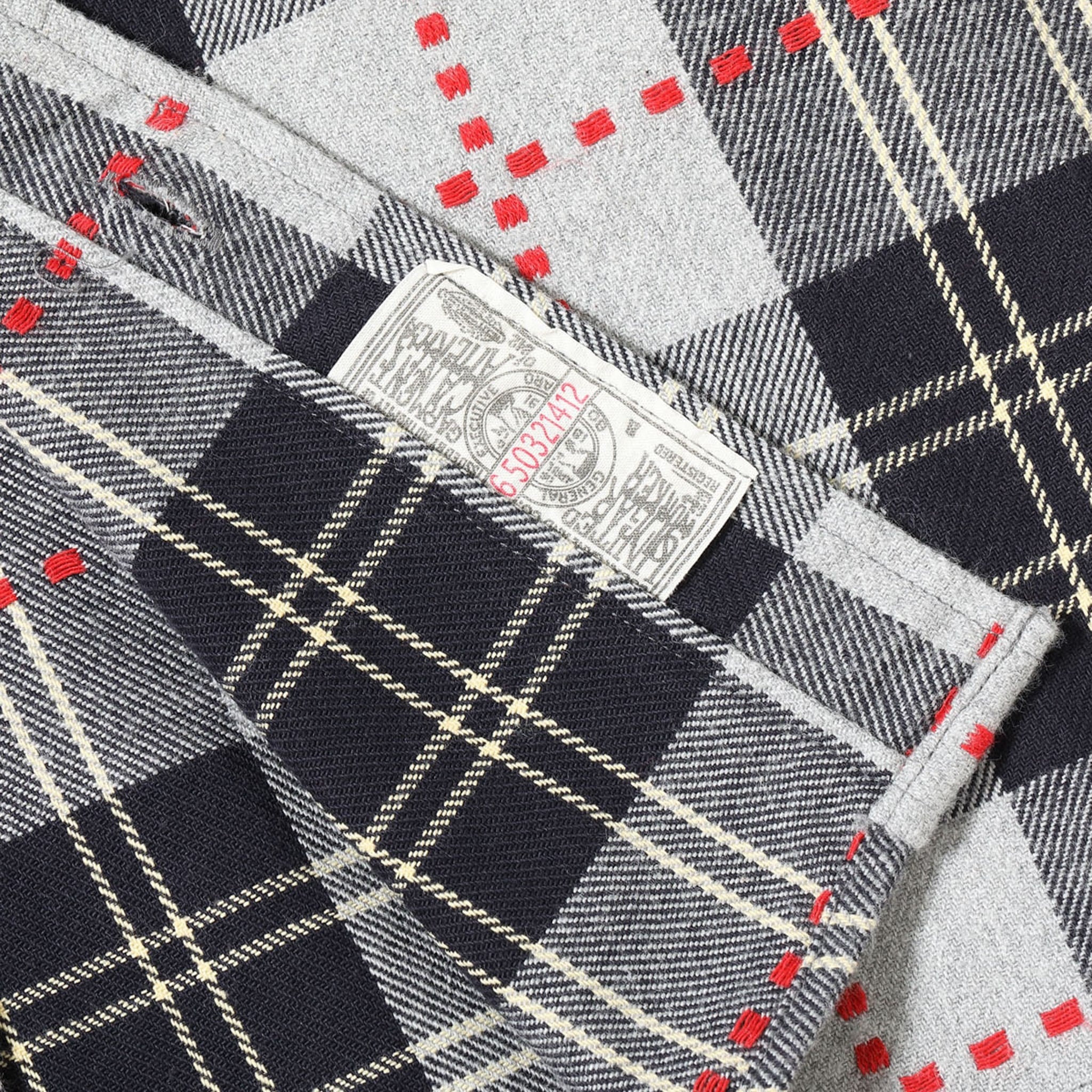 SC29583 Fiction Romance Dobby Check Work Shirt - Grey
