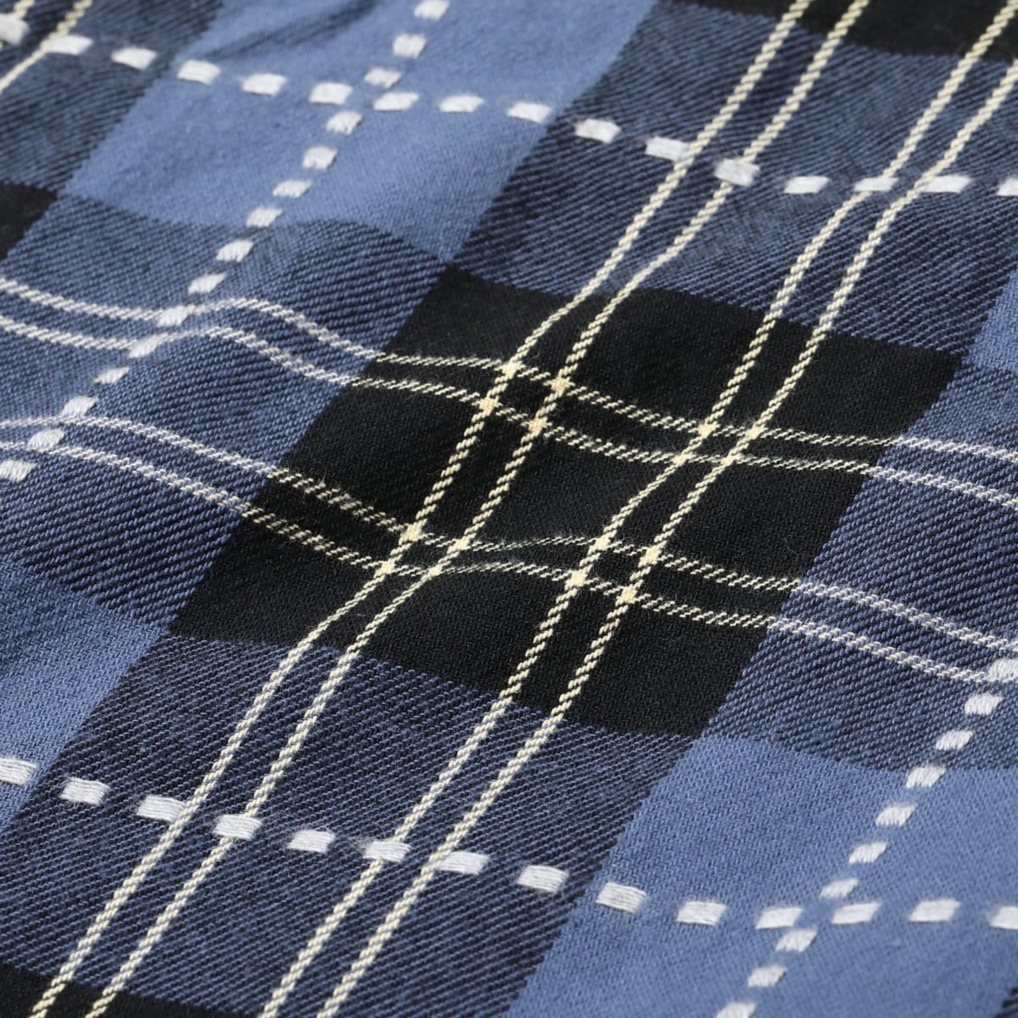 SC29583 Fiction Romance Dobby Check Work Shirt - Navy