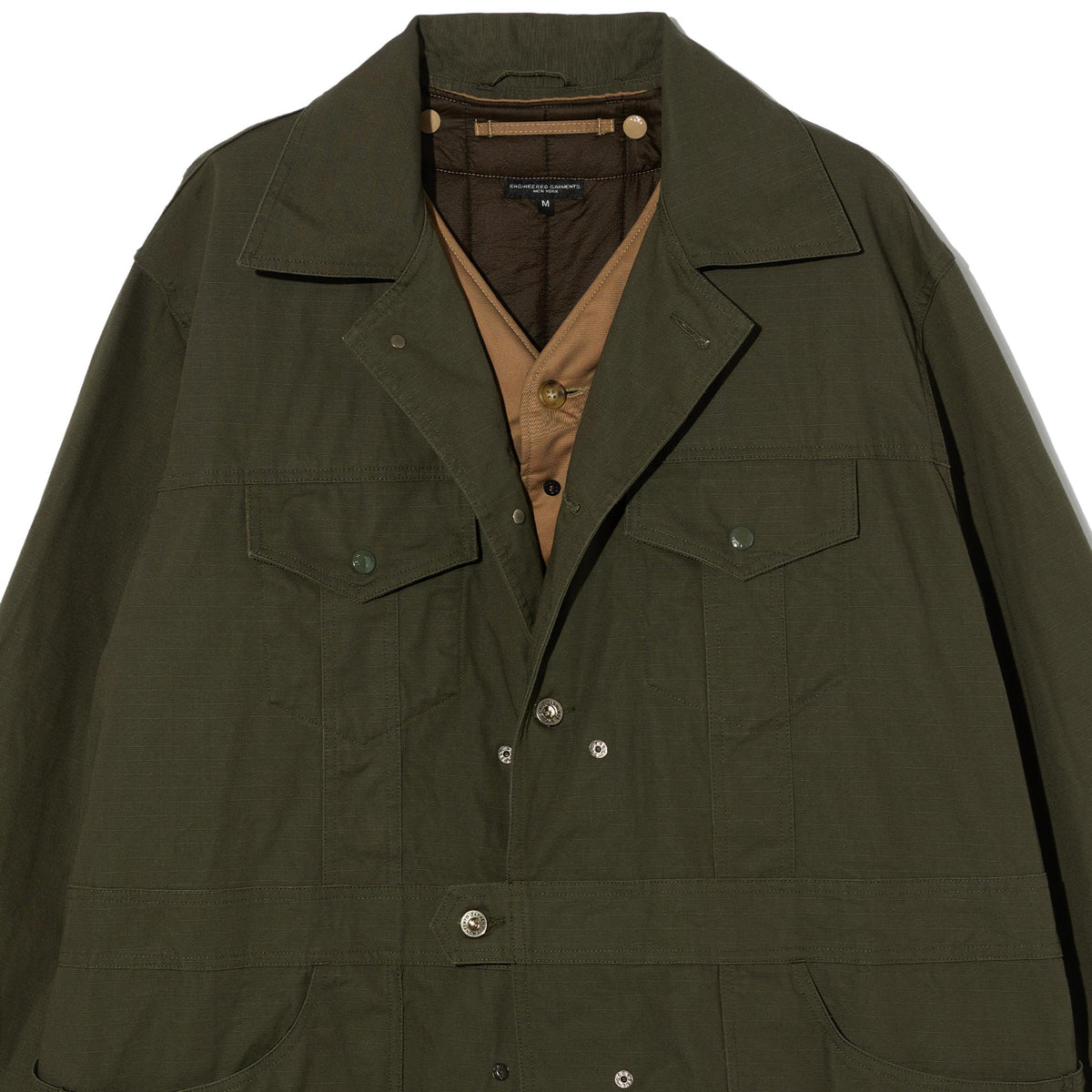 Shop Coat - Olive Heavyweight Cotton Ripstop