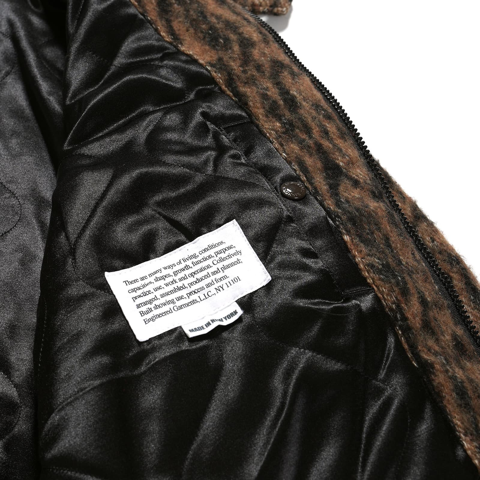 LL Jacket - Brown Poly Bark Jacquard