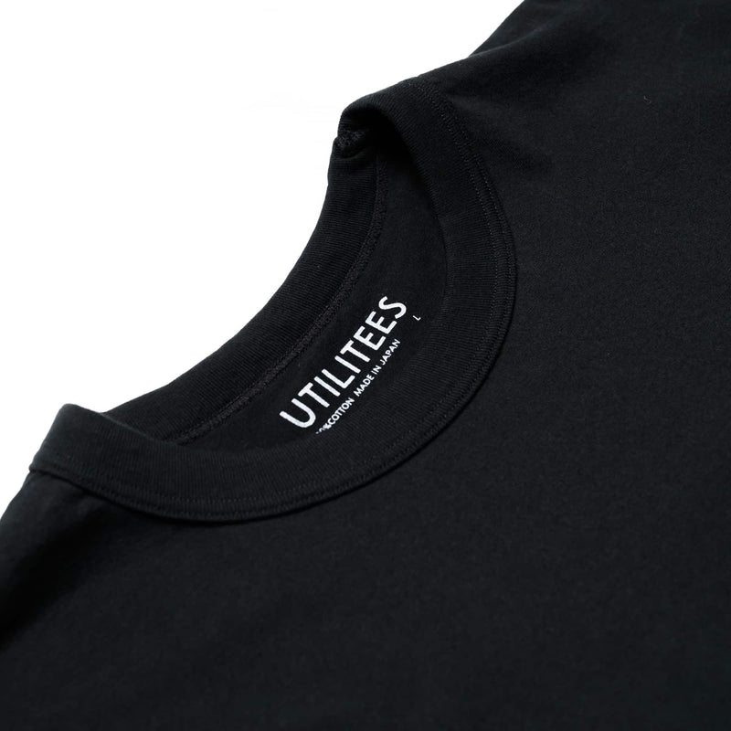 UTIL-TWIN-BLK - Twin Pack - 5.5oz Loopwheel Crew Neck T-Shirt - Black