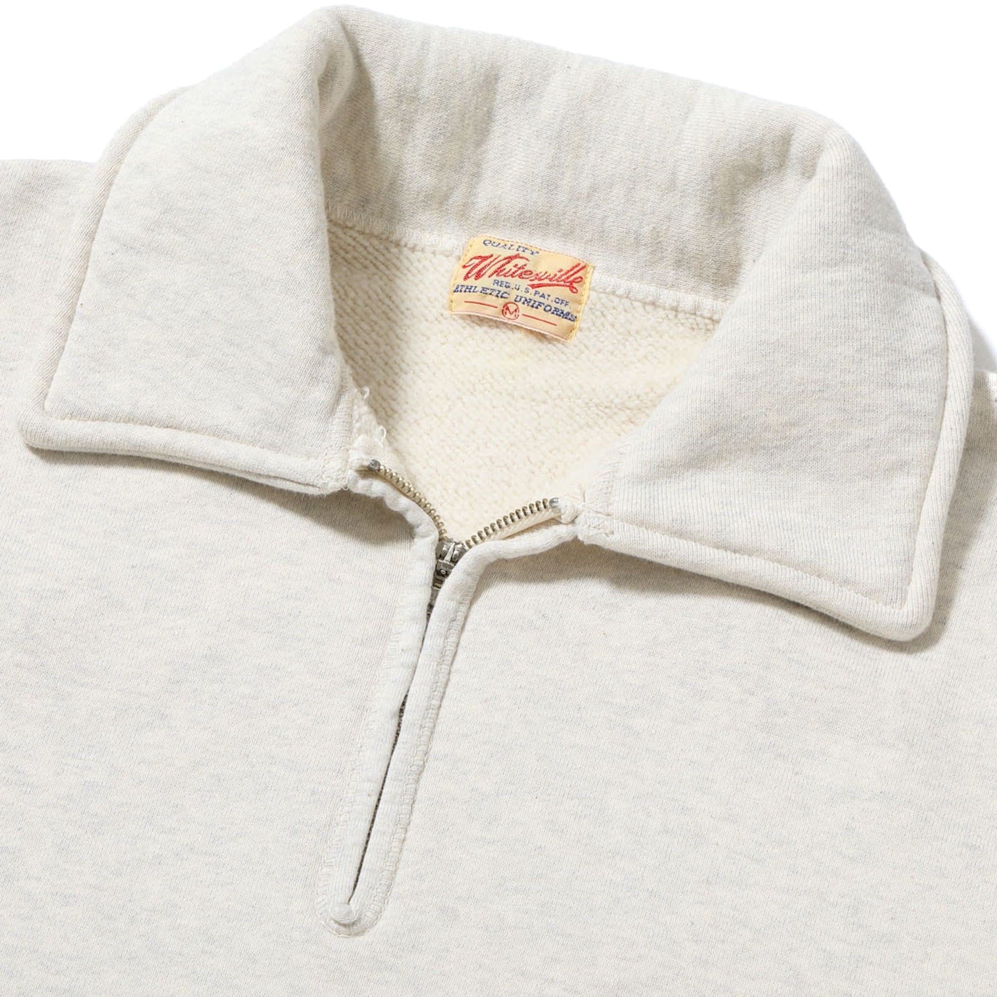 Whitesville WV69641 Quarter Zip Sweatshirt Oatmeal | BlackBlue