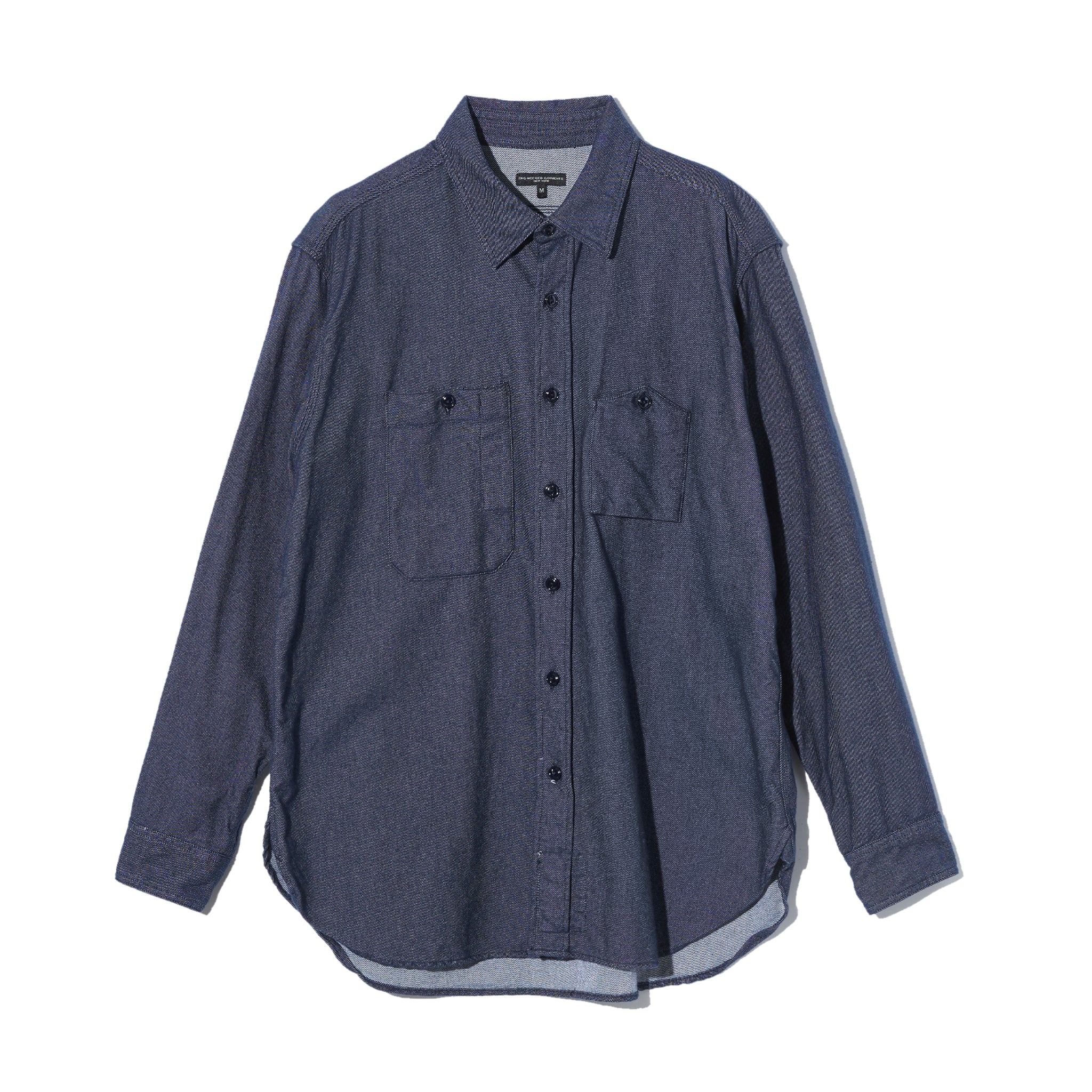 Work Shirt - Indigo Cotton Denim Flannel