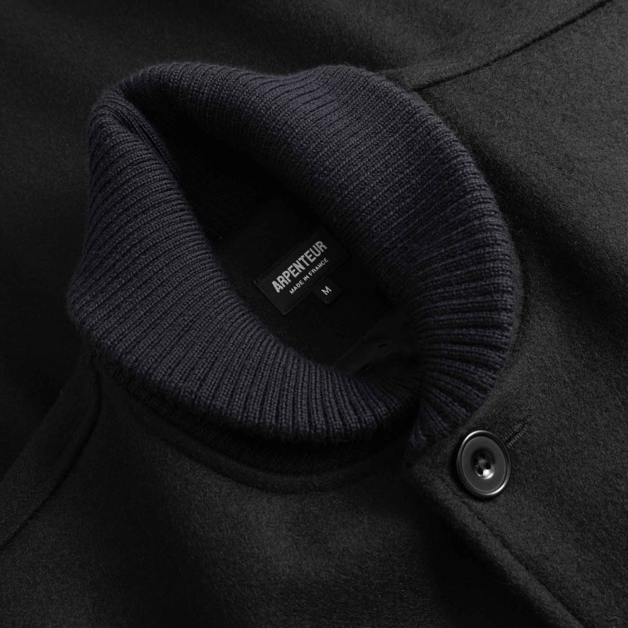 Atlas Lined Wool Jacket - Black