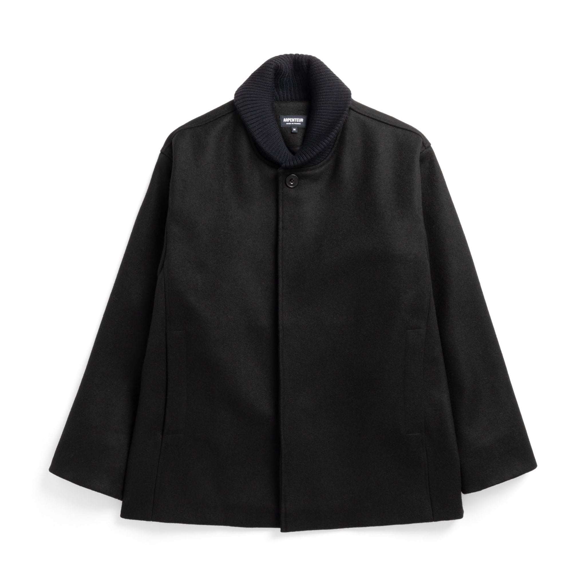 Atlas Lined Wool Jacket - Black