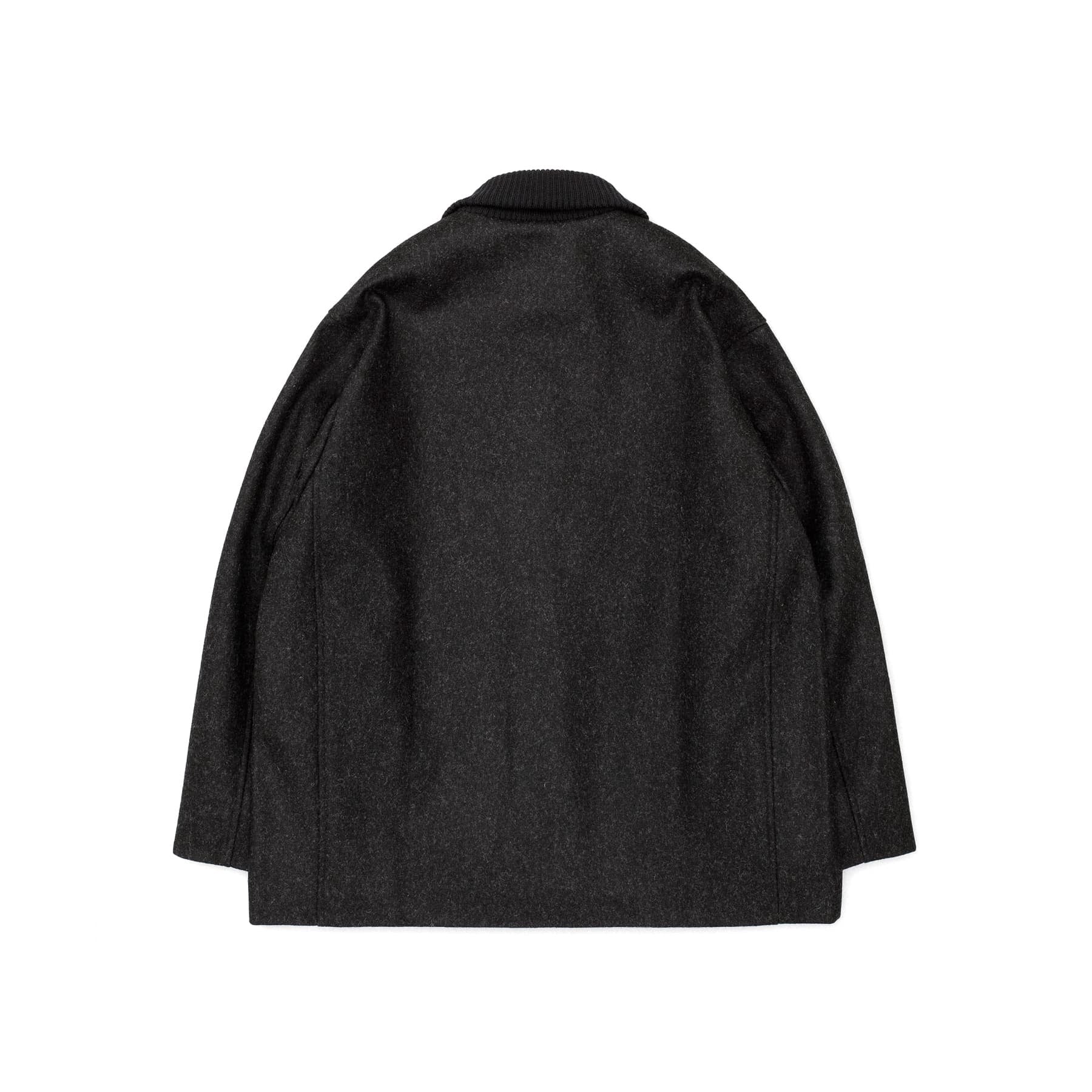 Atlas Lined Wool Jacket - Charcoal