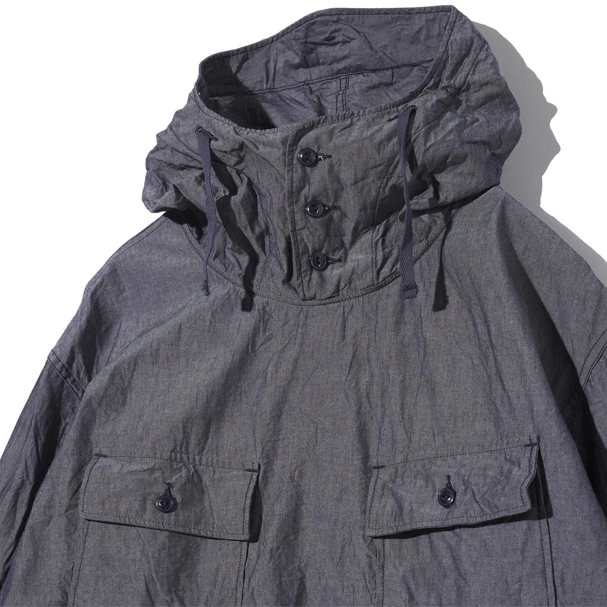 Cagoule Shirt - Indigo Cotton Chambray