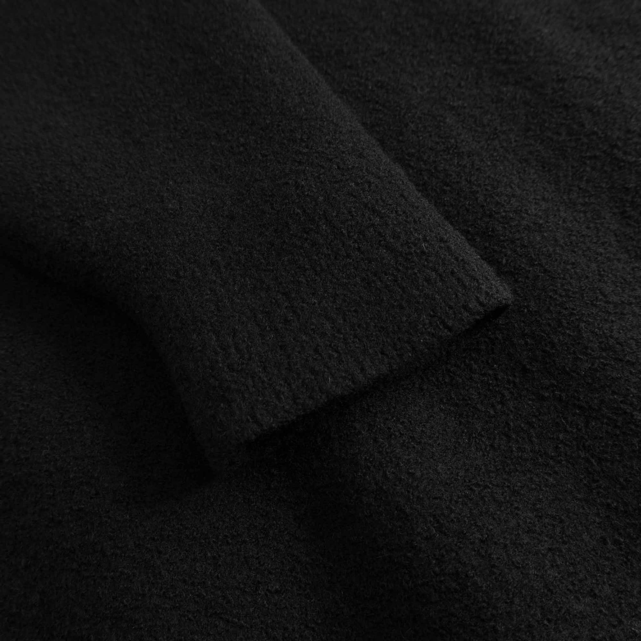 Cam Quarter Zip Felted Wool Sweater - Black