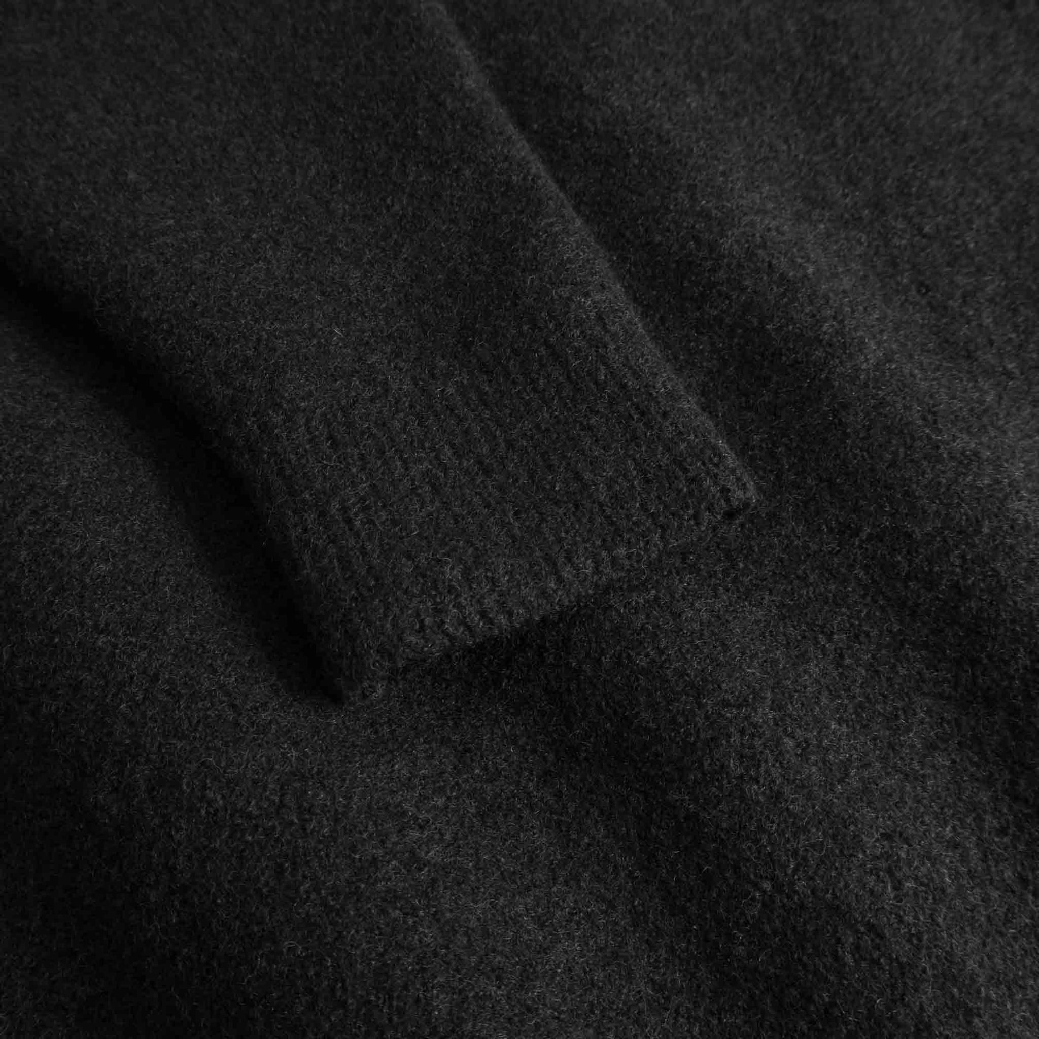 Cam Quarter Zip Felted Wool Sweater - Charcoal