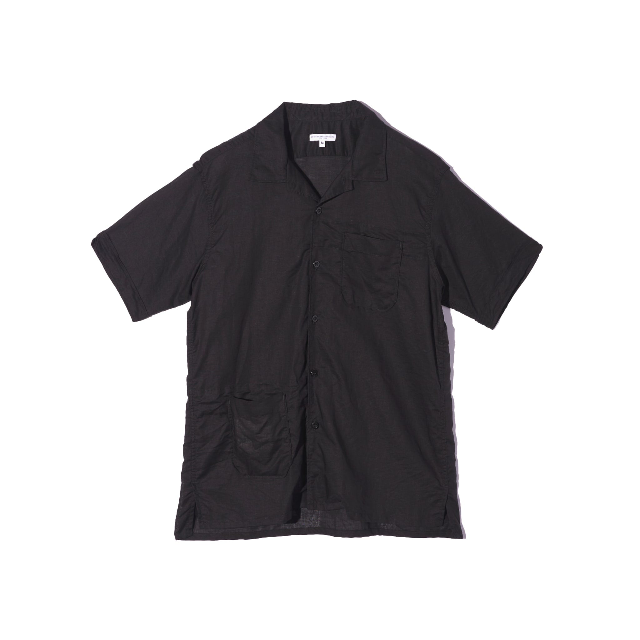 Camp Shirt - Black Handkerchief Linen