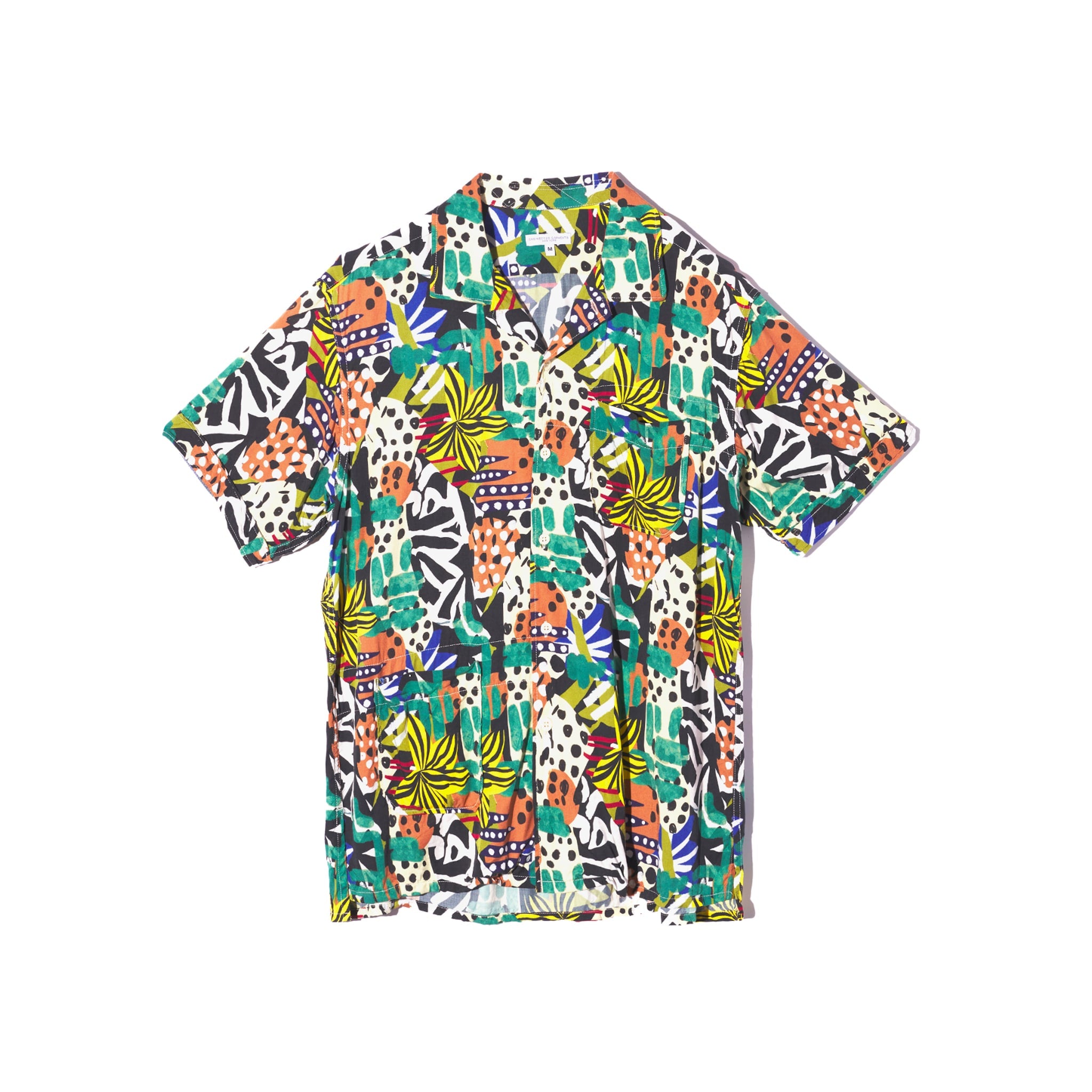 Camp Shirt - Multi Color African Print Patchwork