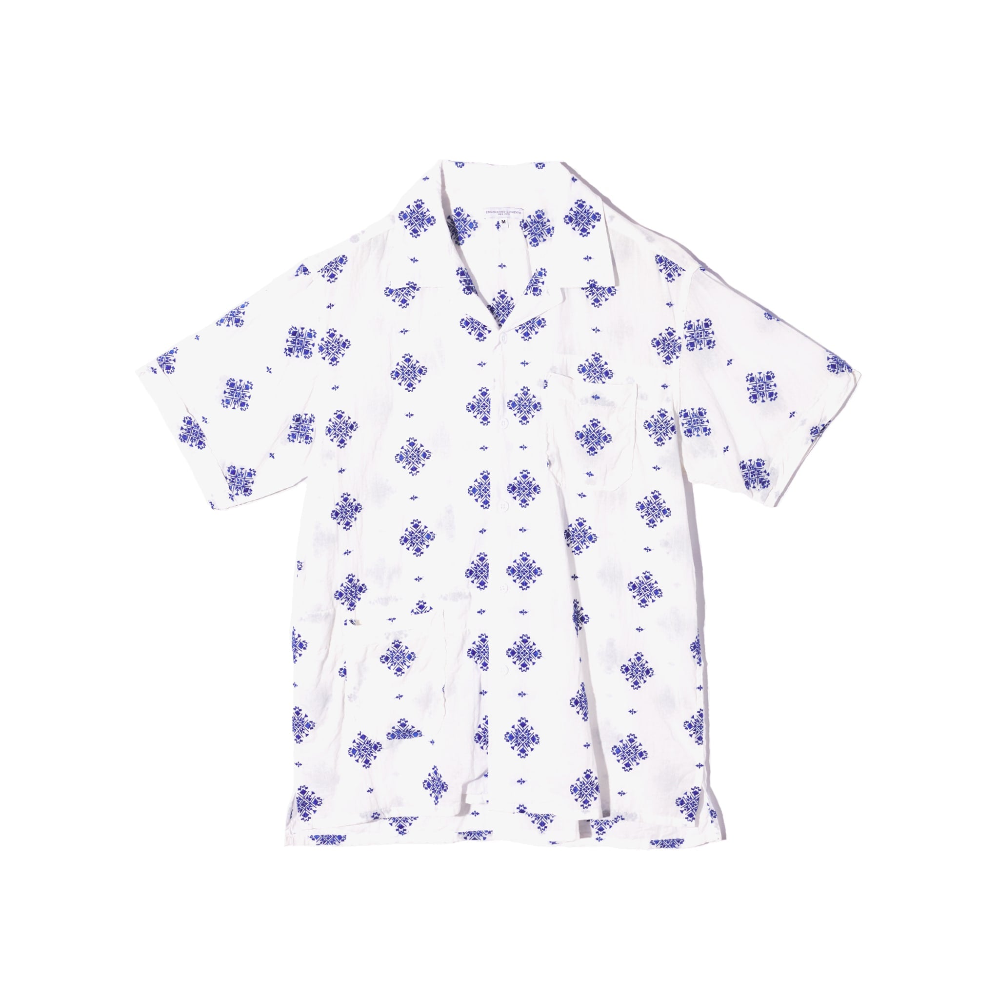 Camp Shirt - White CP Crest Embroidery Sheeting