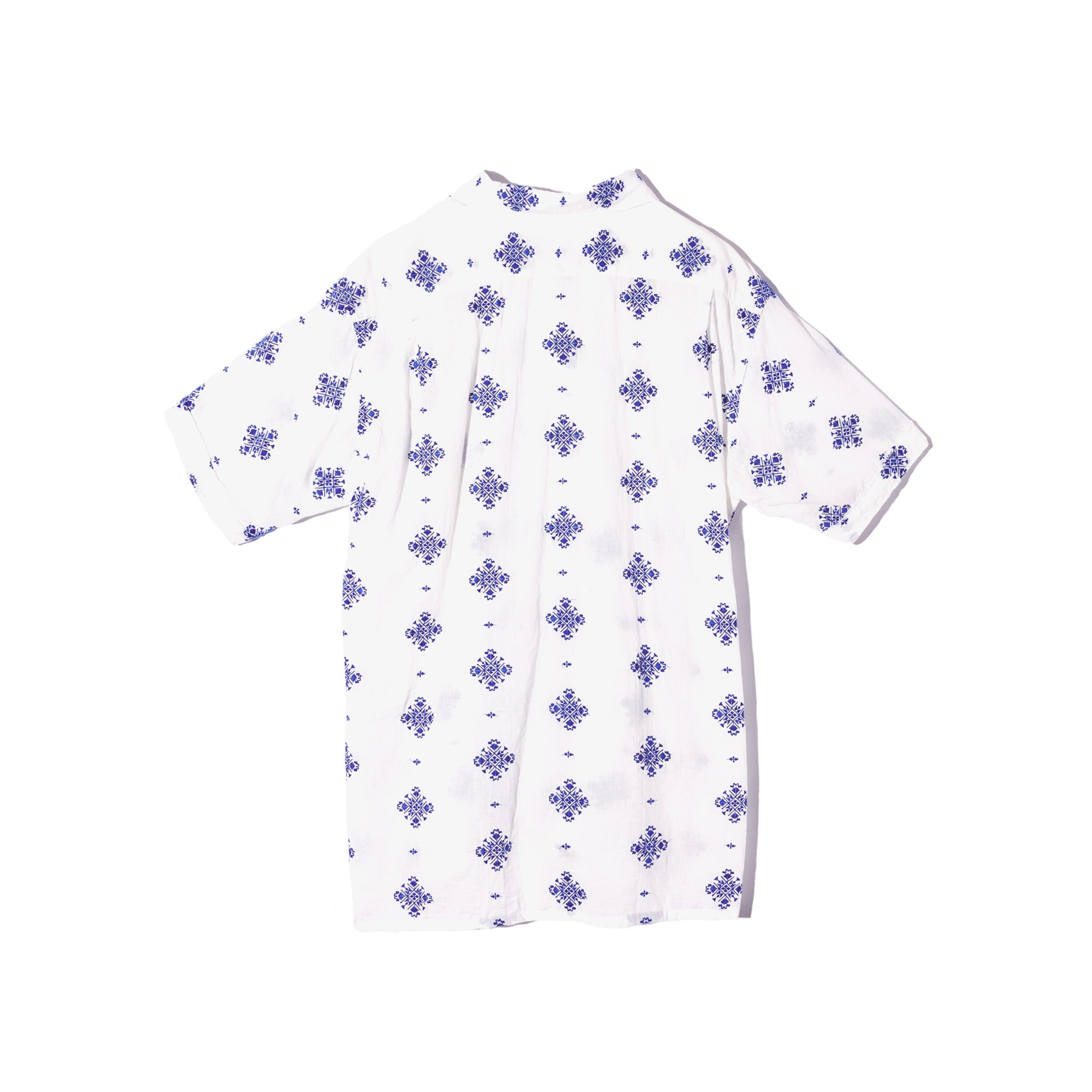 Camp Shirt - White CP Crest Embroidery Sheeting