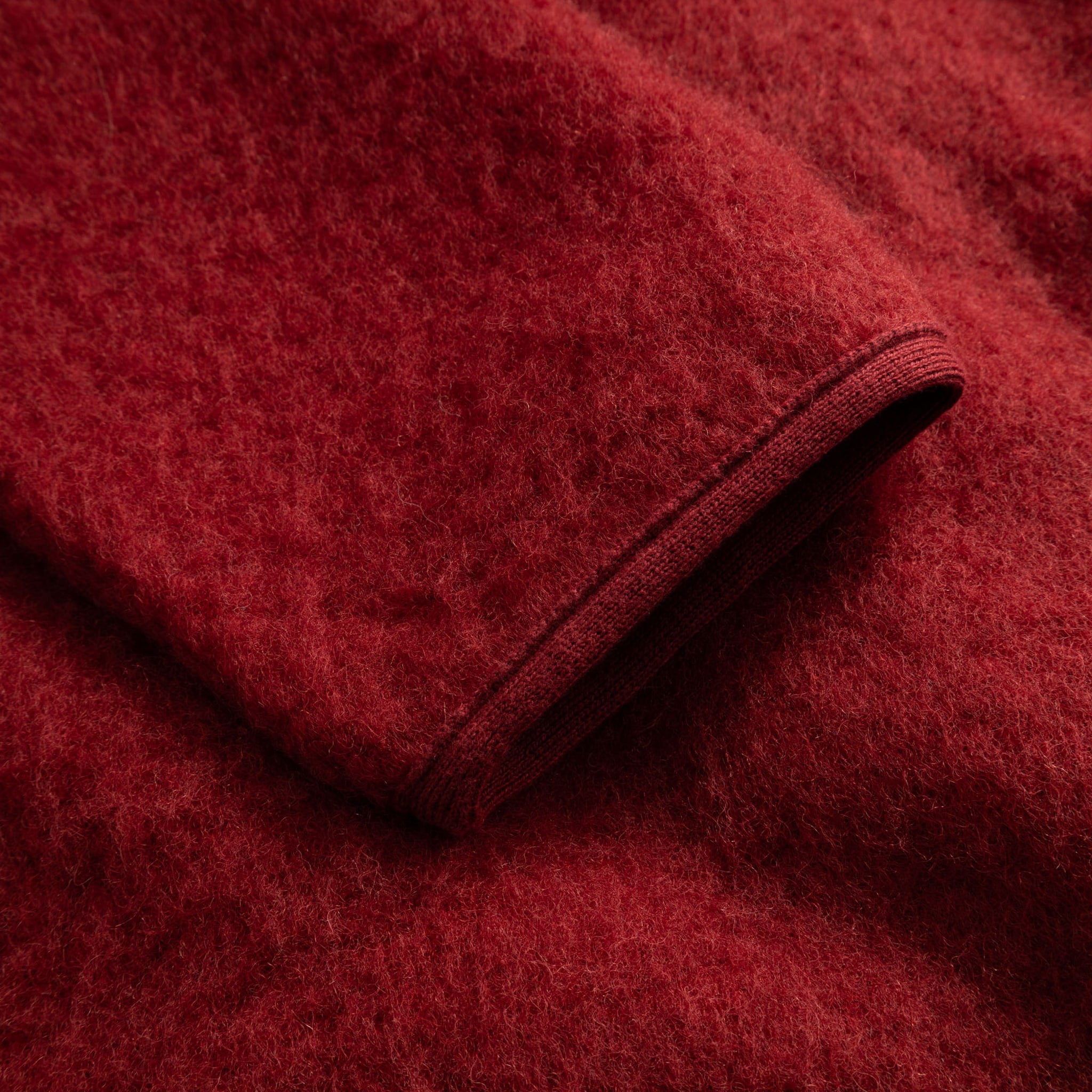 Contour Jacket Brushed Wool - Red