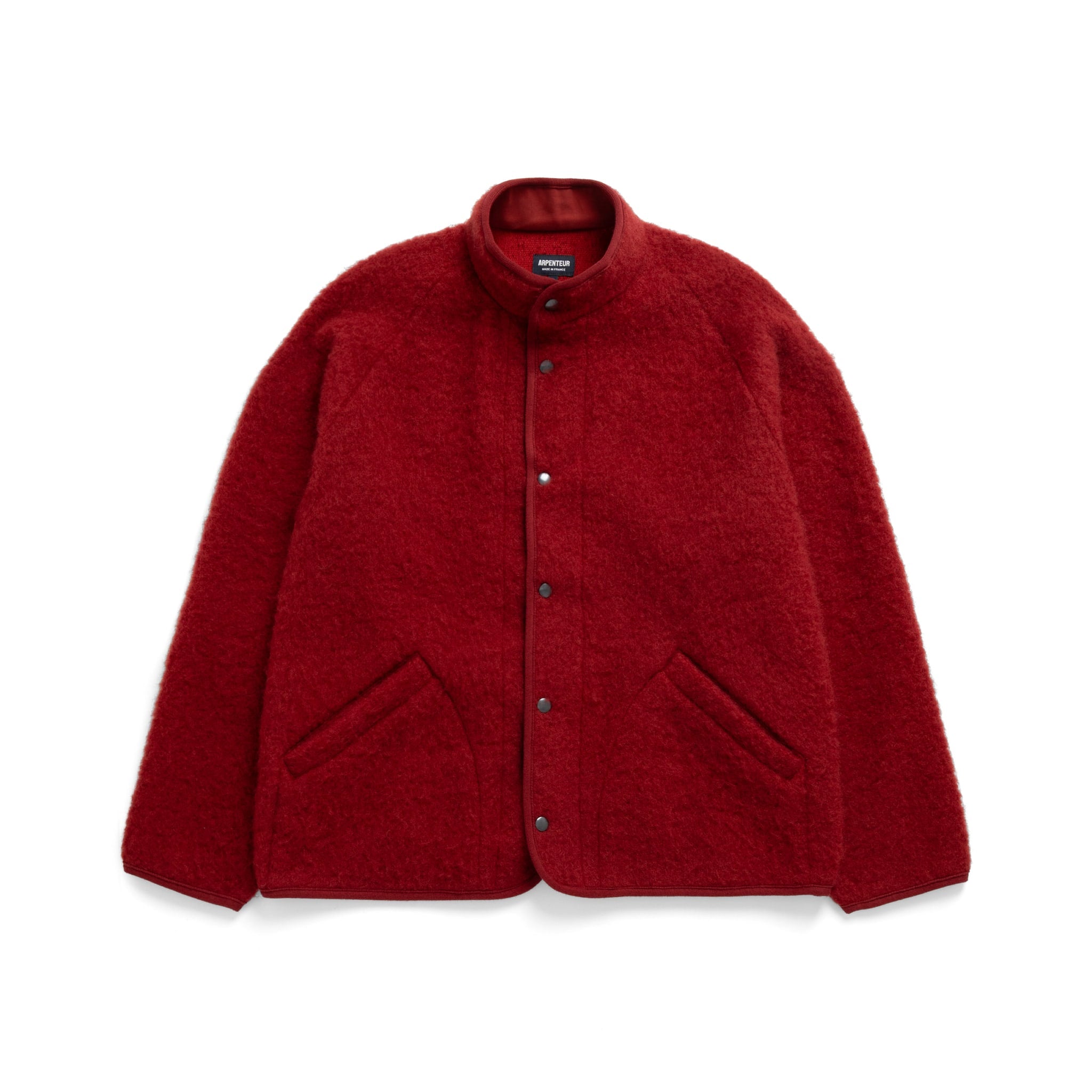 Contour Jacket Brushed Wool - Red