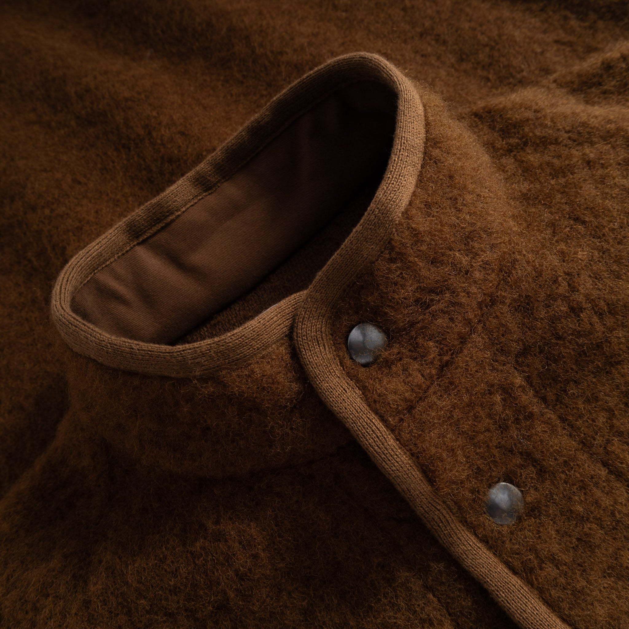 Contour Jacket Brushed Wool - Tobacco