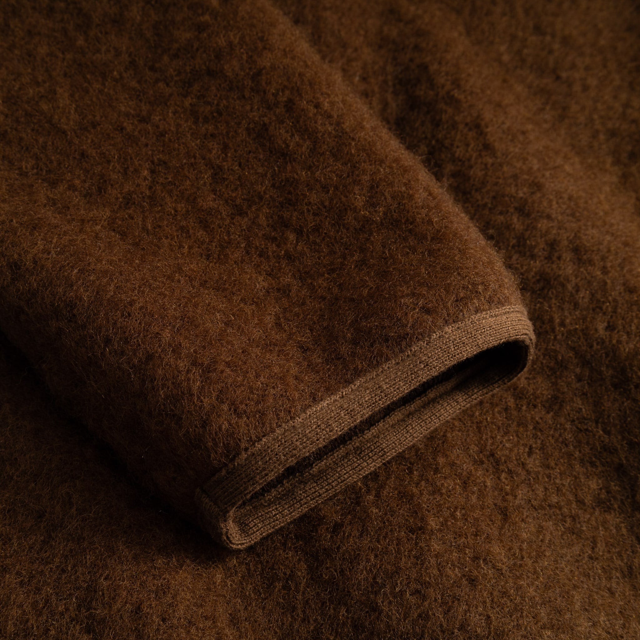 Contour Jacket Brushed Wool - Tobacco