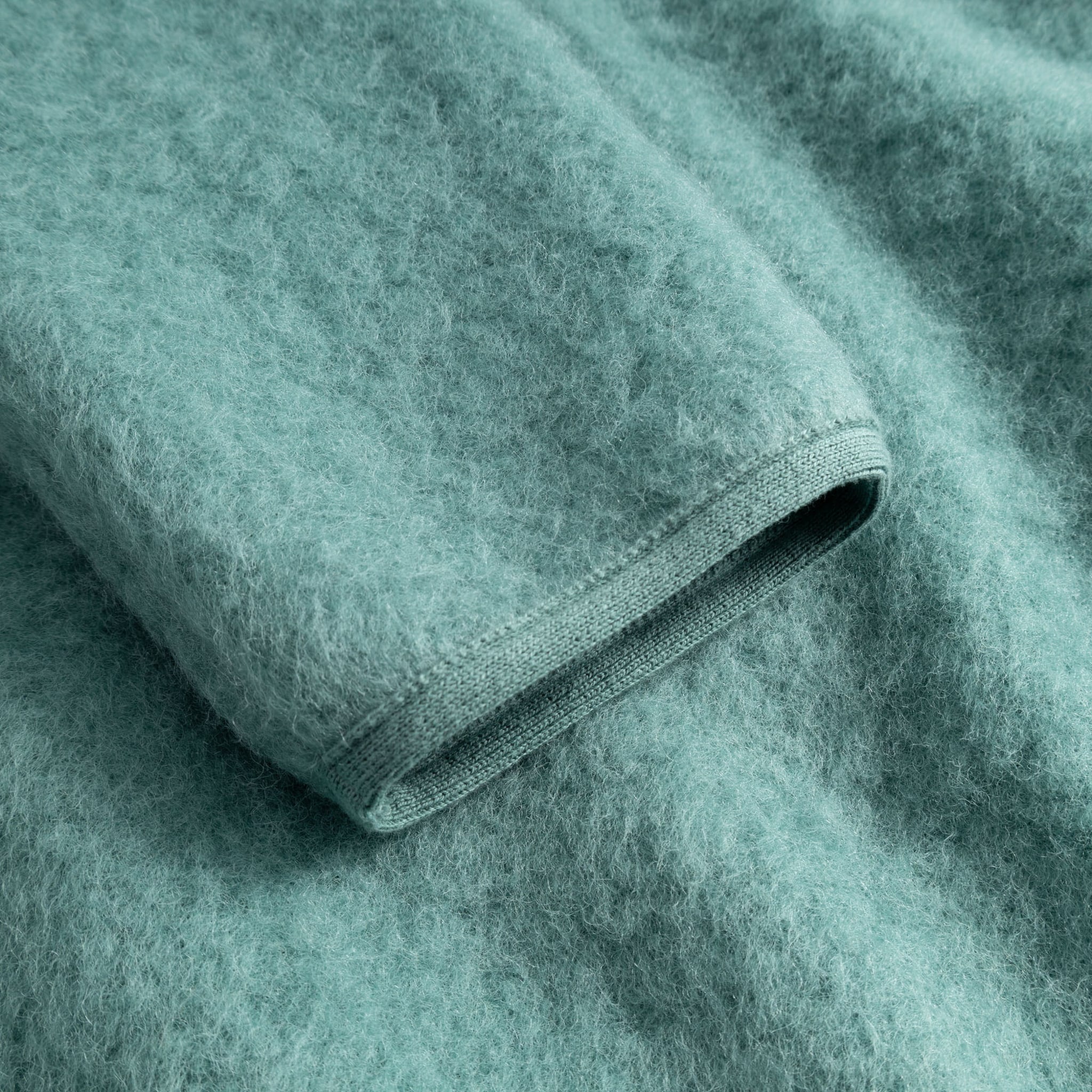 Contour Jacket Brushed Wool - Turquoise