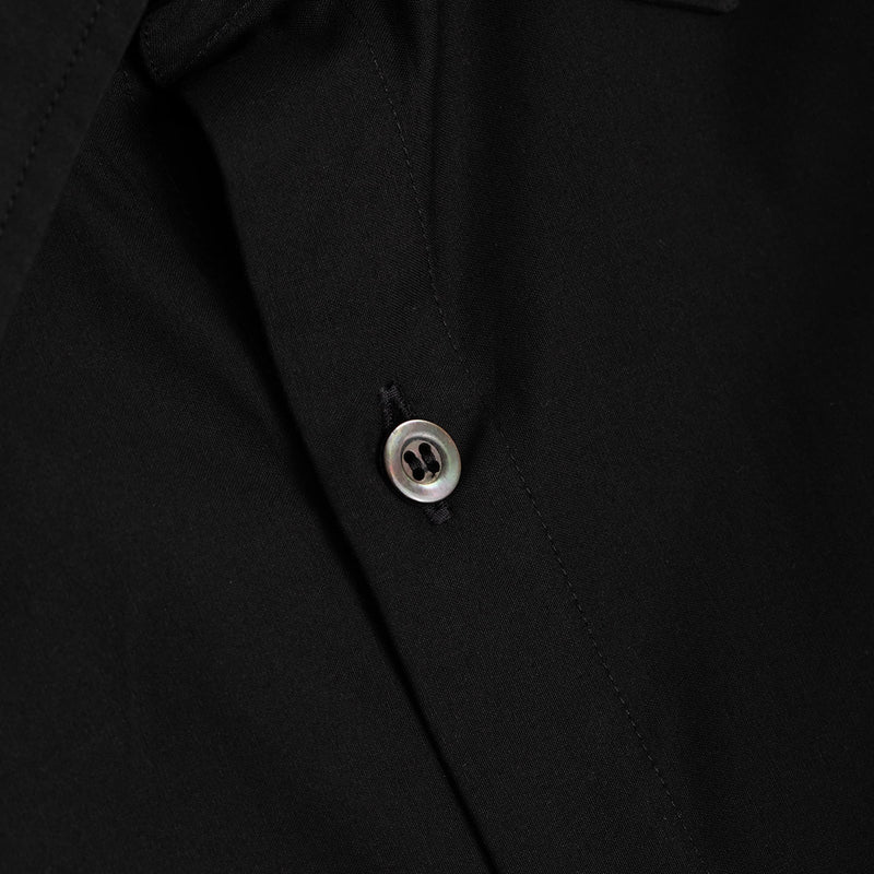 Arpenteur Doris Shirt Giza Cotton Oxford Black Button Detail