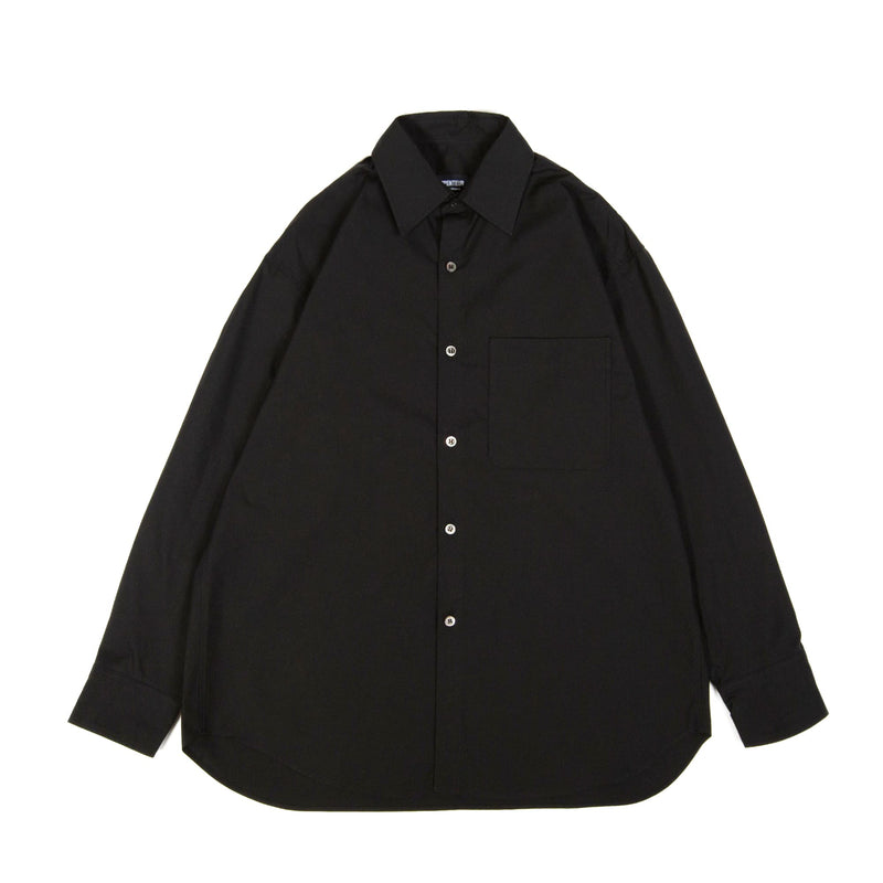 Arpenteur Doris Shirt Giza Cotton Oxford Black Front