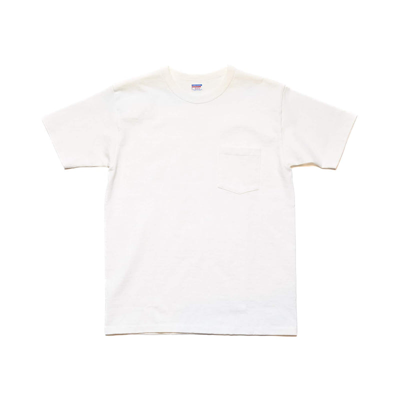 37002 Heavy SS Pocket Tee - Off White
