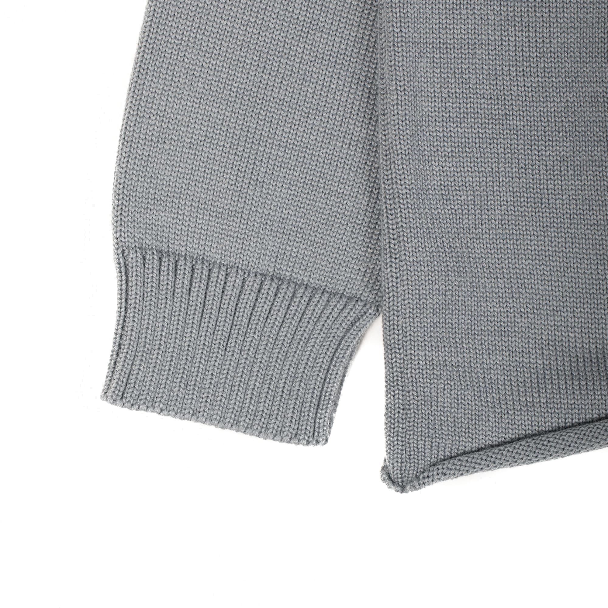 Dyce Sweater - Merino Wool Jersey - Concrete