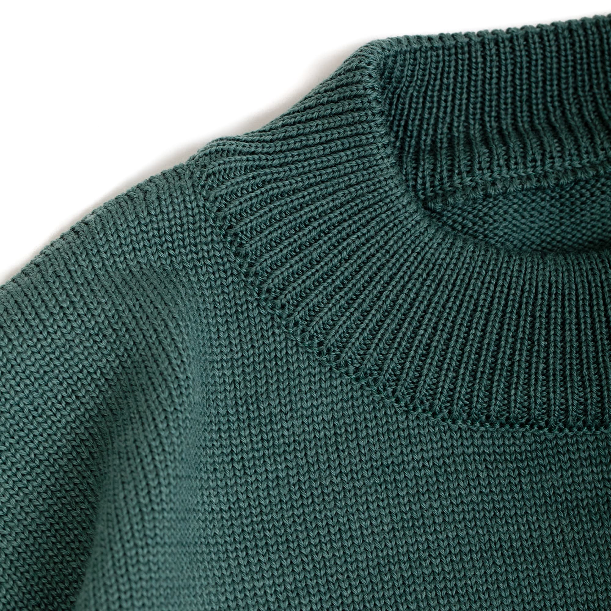 Dyce Sweater - Merino Wool Jersey - Emerald