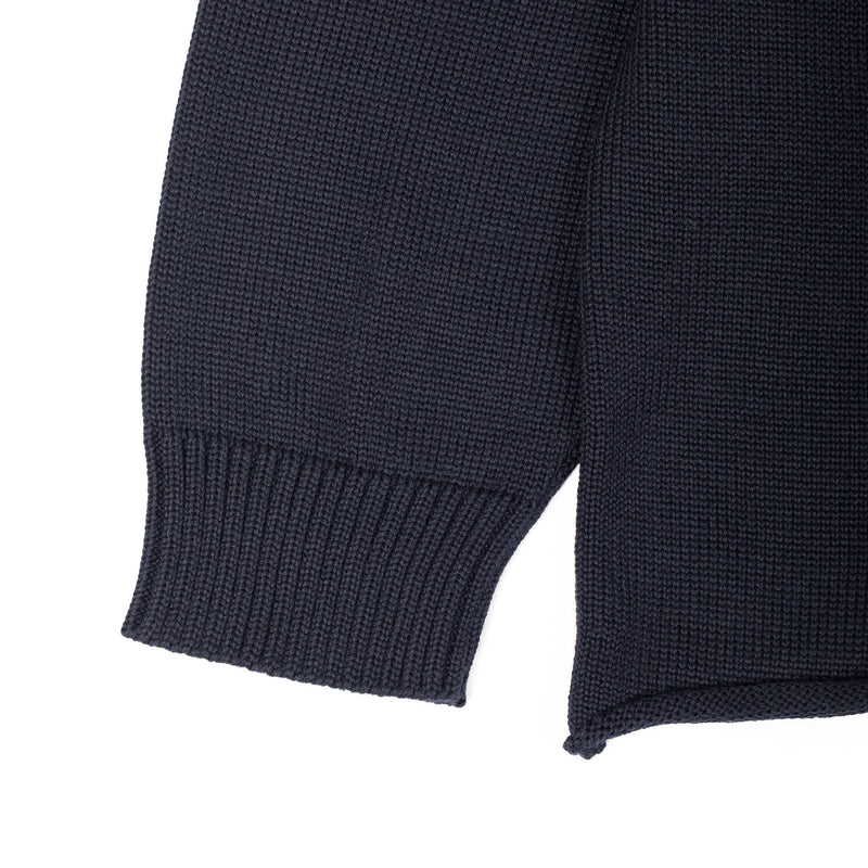 Dyce Sweater - Merino Wool Jersey - Midnight