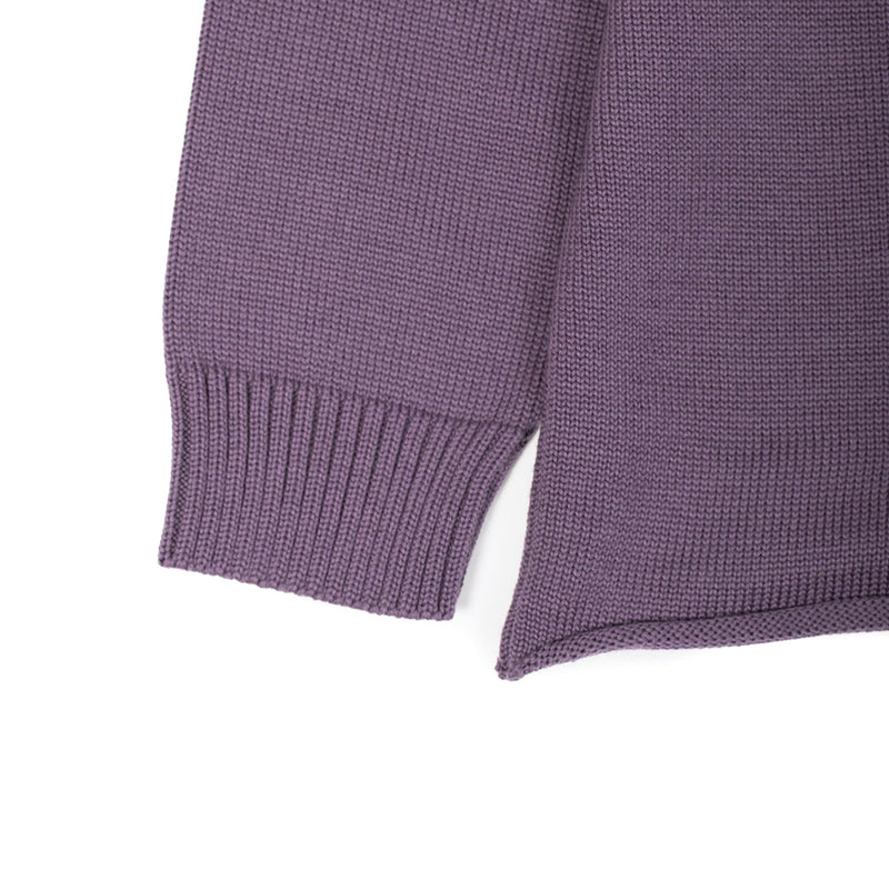 Dyce Sweater - Merino Wool Jersey - Purple