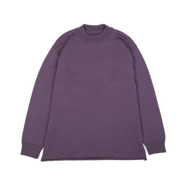 Dyce Sweater - Merino Wool Jersey - Purple